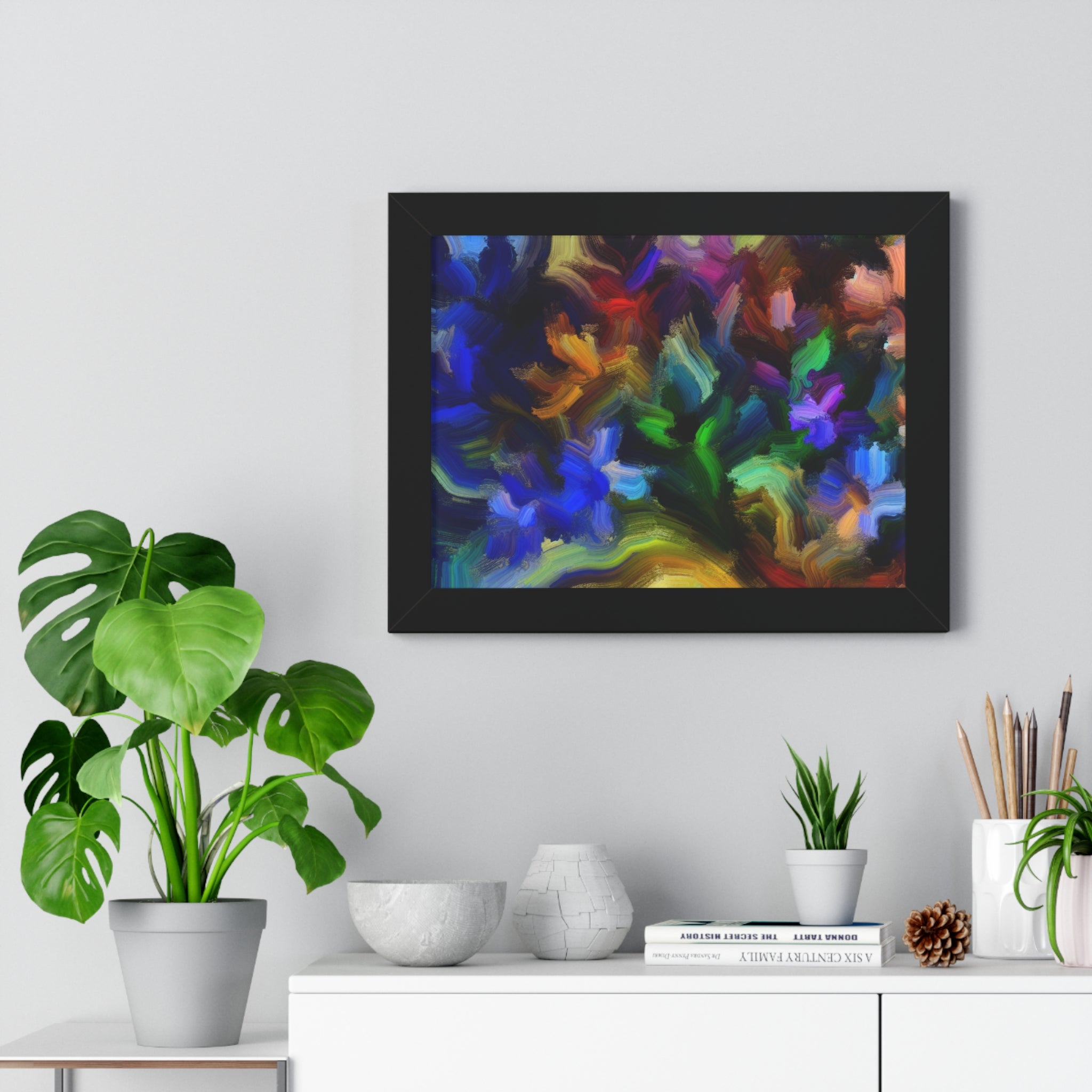 Vibrant Whispers of Flora | Framed Print