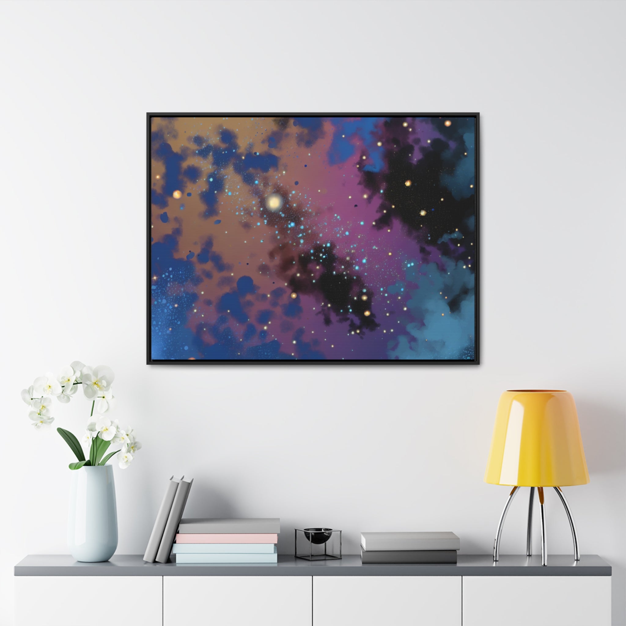 Galactic Whispers and Dreams | Framed Canvas