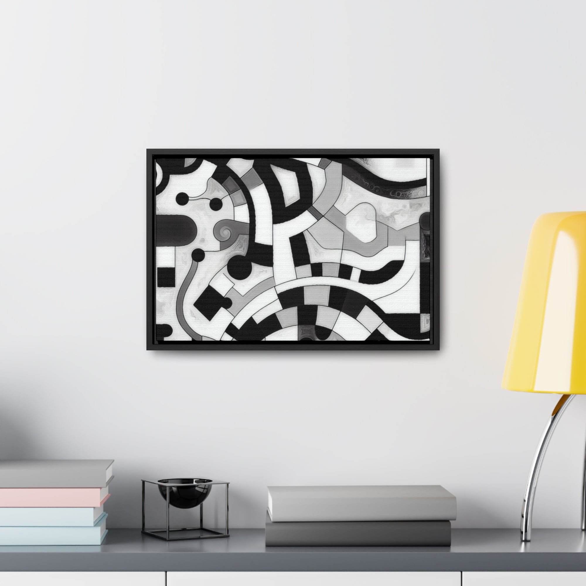 Rhythm of Shadows | Framed Canvas