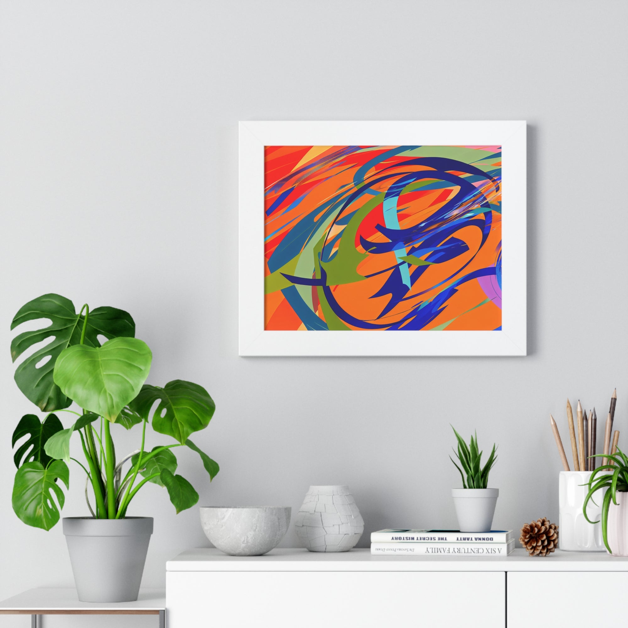 Chromatic Reverie and Motion | Framed Print