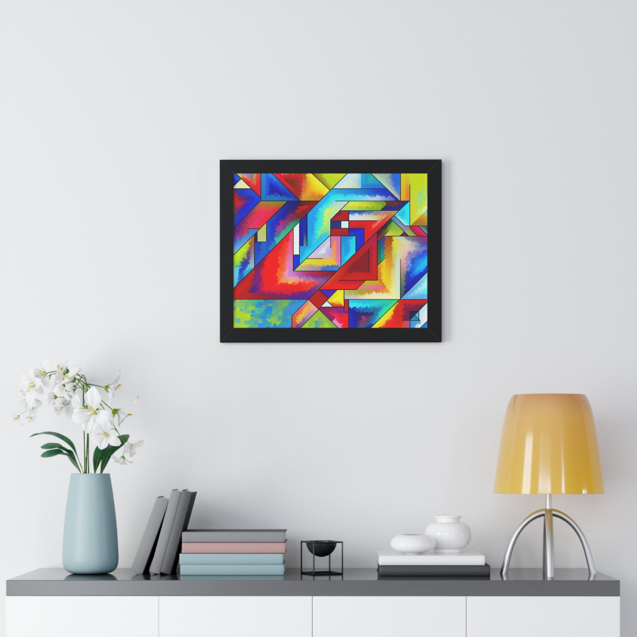 Energetic Harmony in Shapes | Framed Print