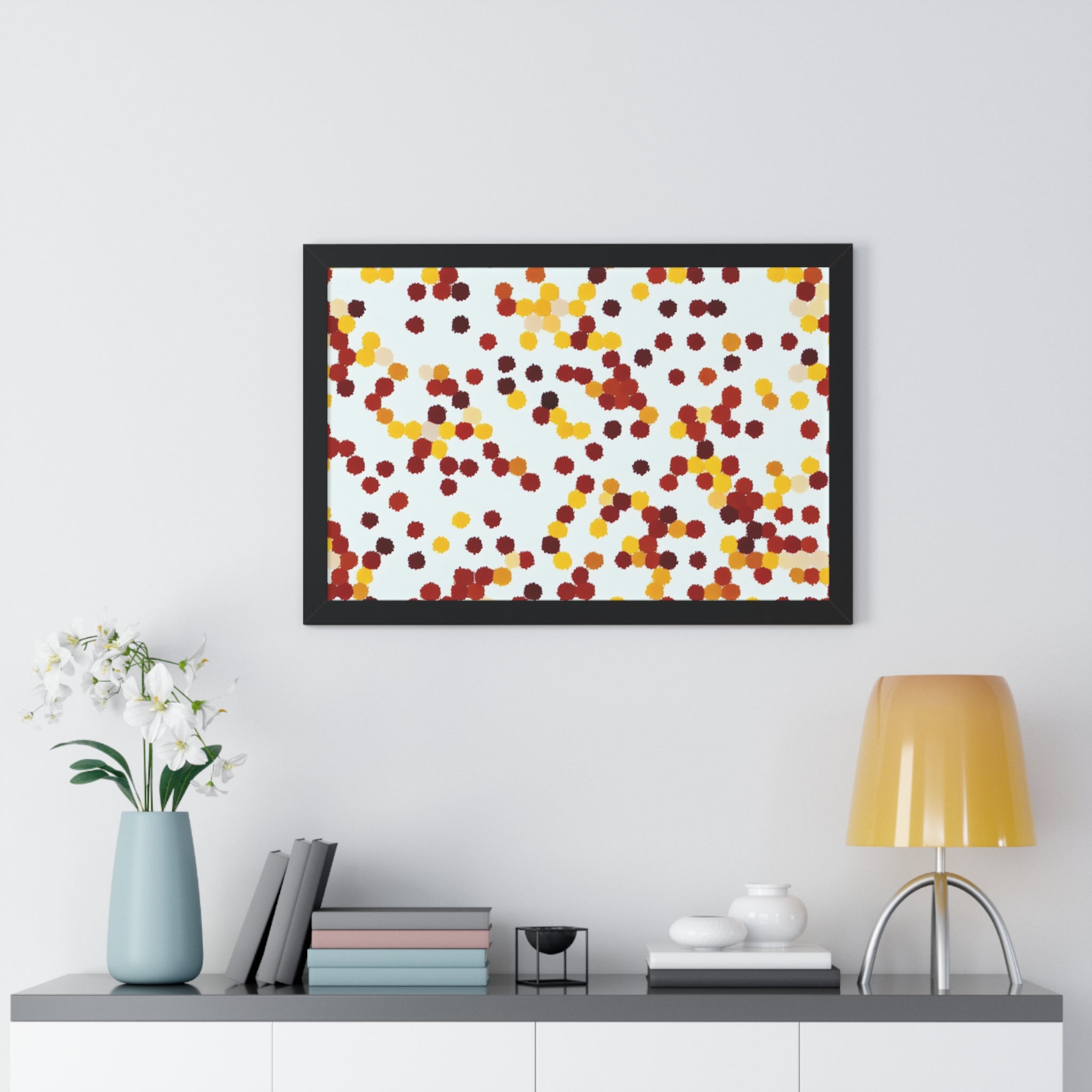 Ebullient Dots of Harmony | Framed Print