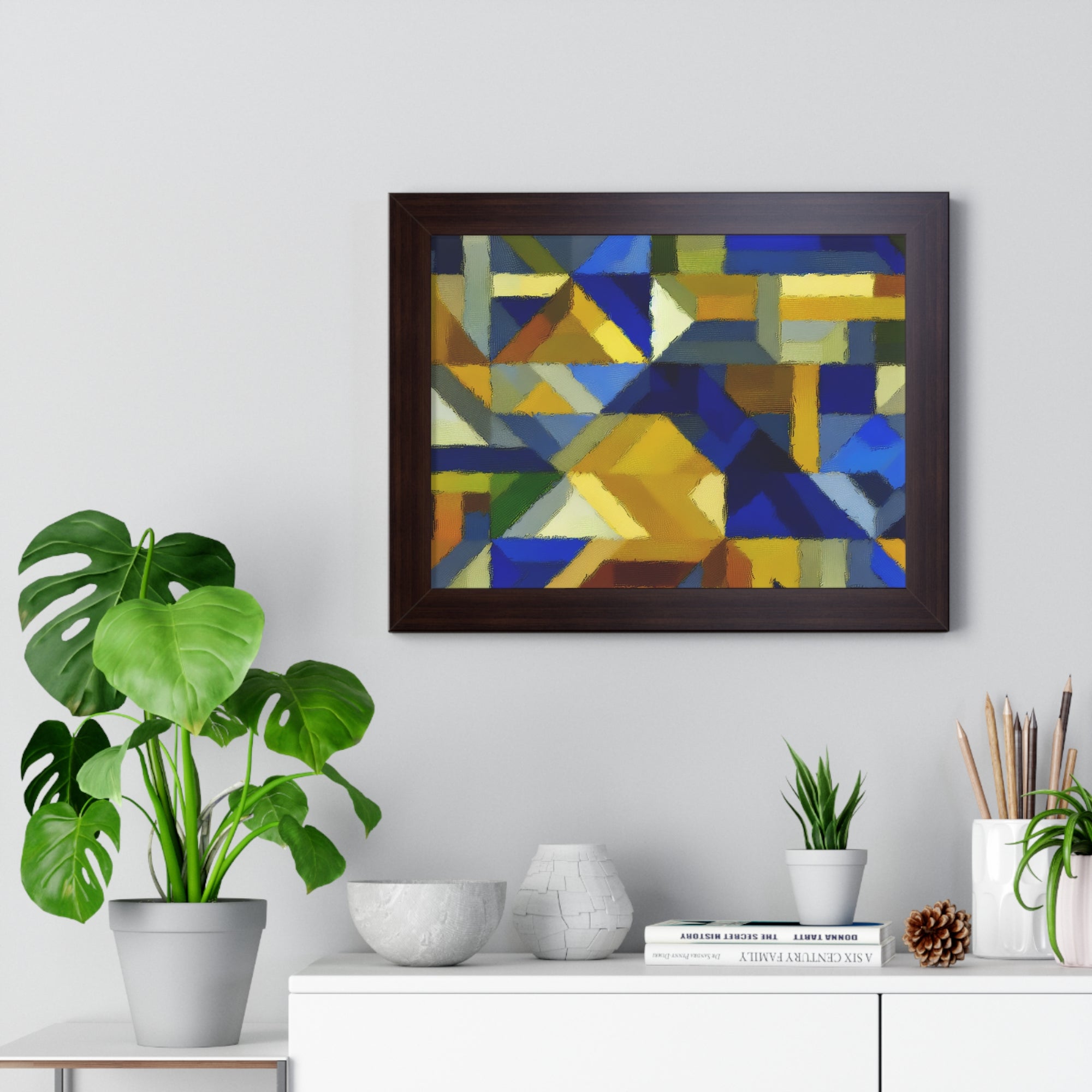 Fractured Vibrance and Motion | Framed Print