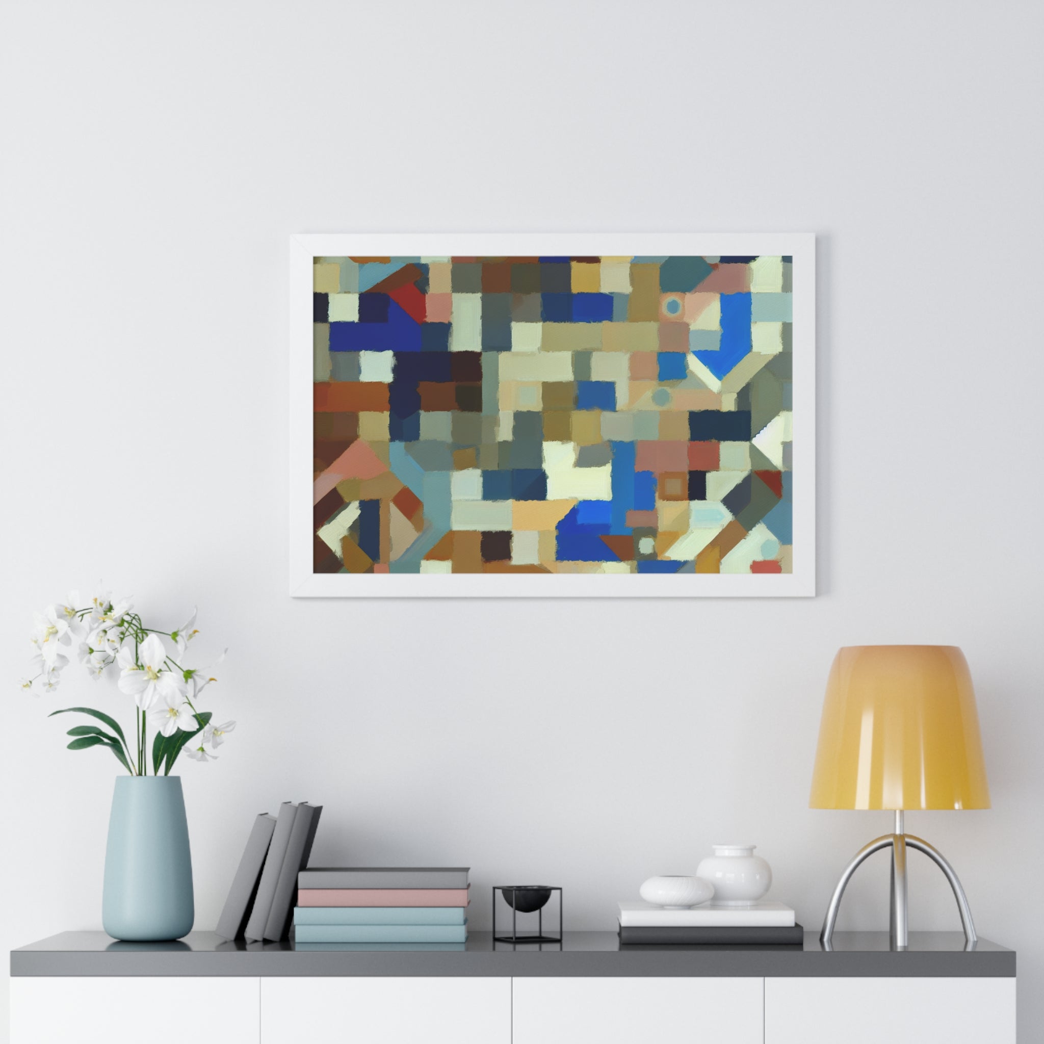 Fractured Symphony of Color | Framed Print