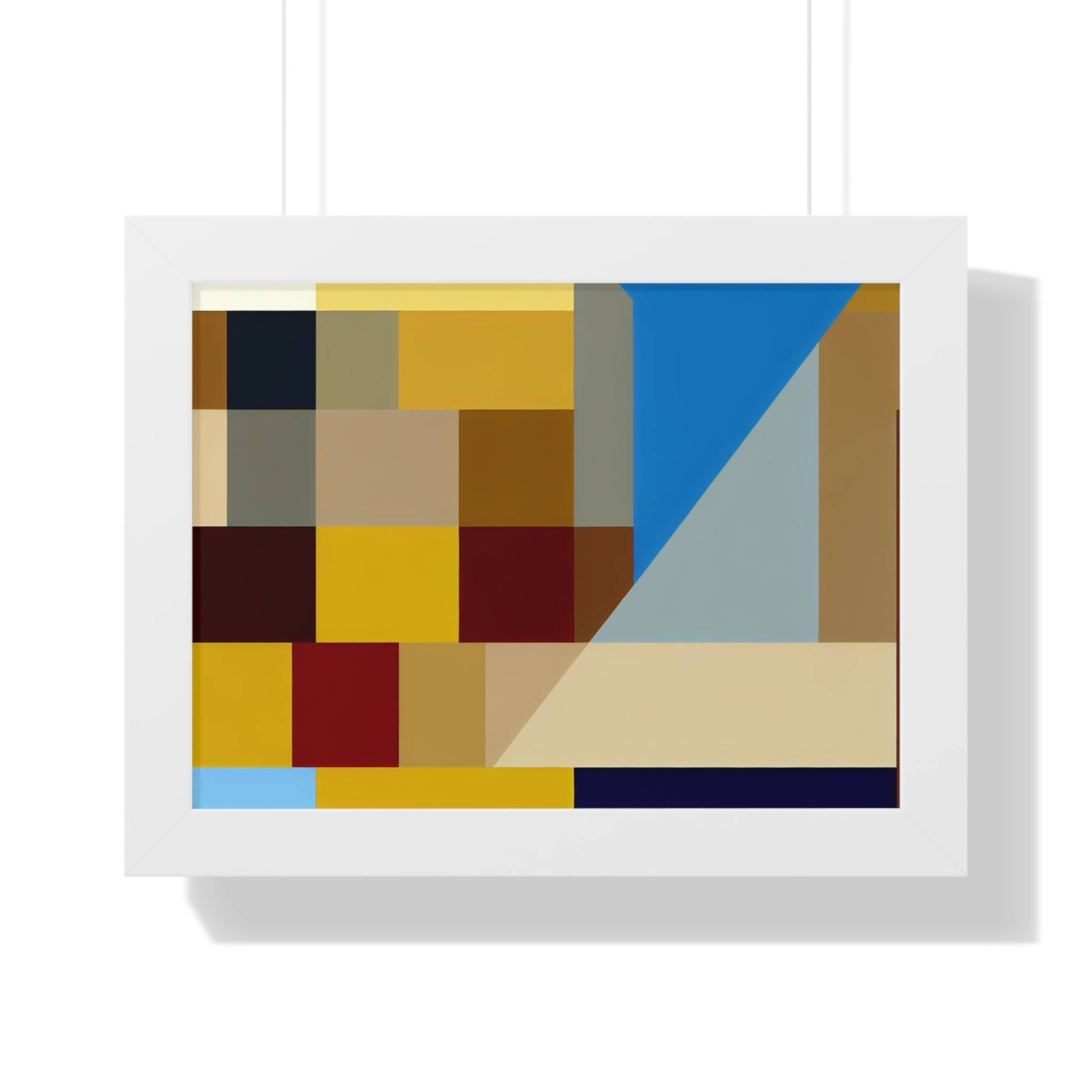 Colorful Geometric Symphony | Framed Print