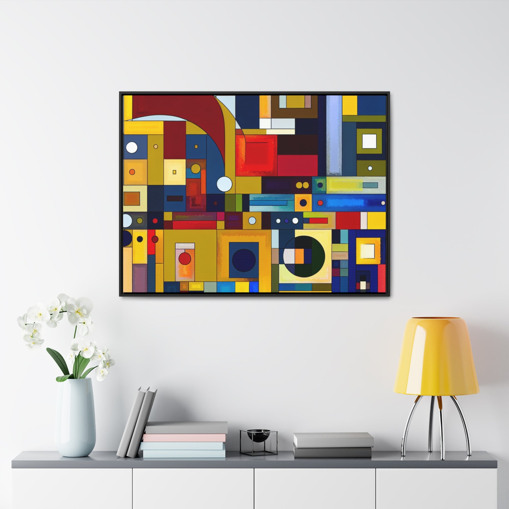 Chromatic Intersections | Framed Canvas