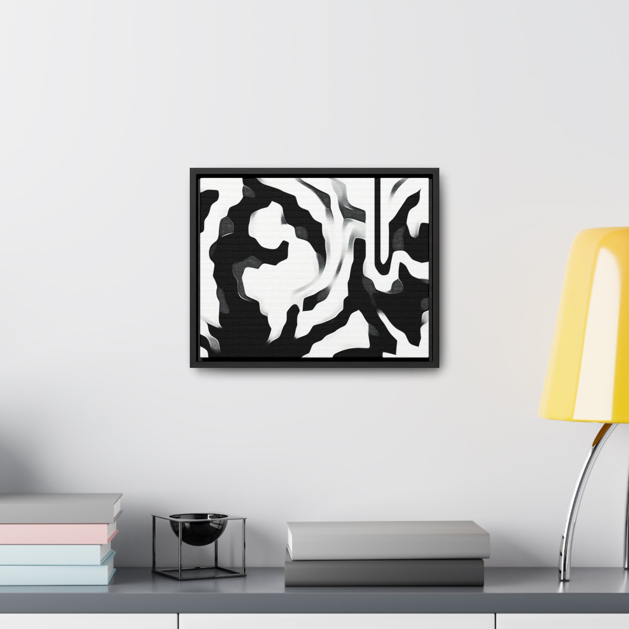 Whispers of Light and Shadow | Framed Canvas