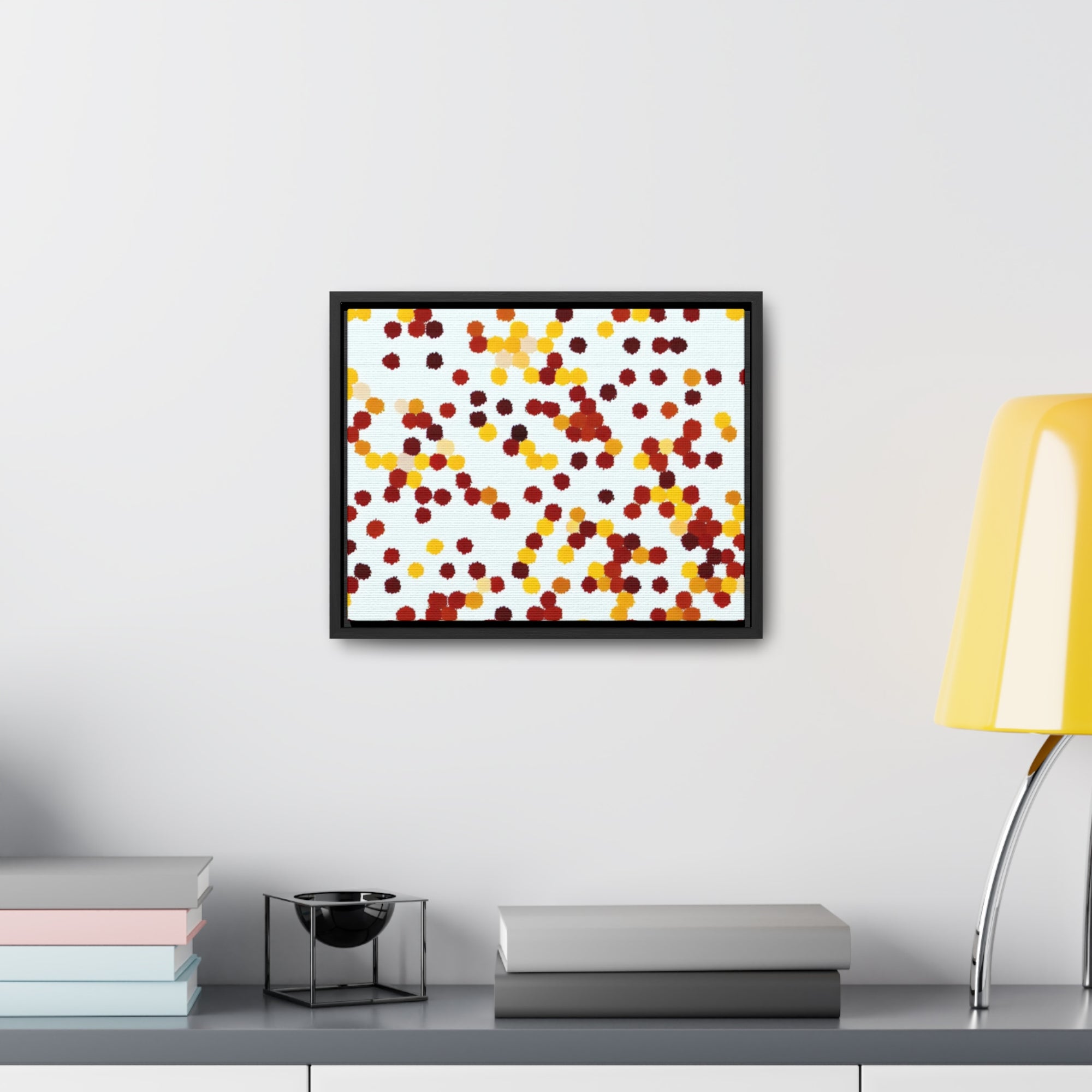 Ebullient Dots of Harmony | Framed Canvas