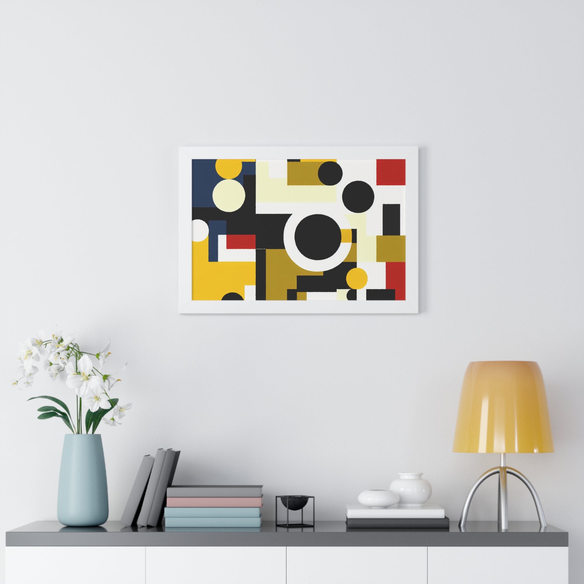 Energized Geometric Harmony | Framed Print