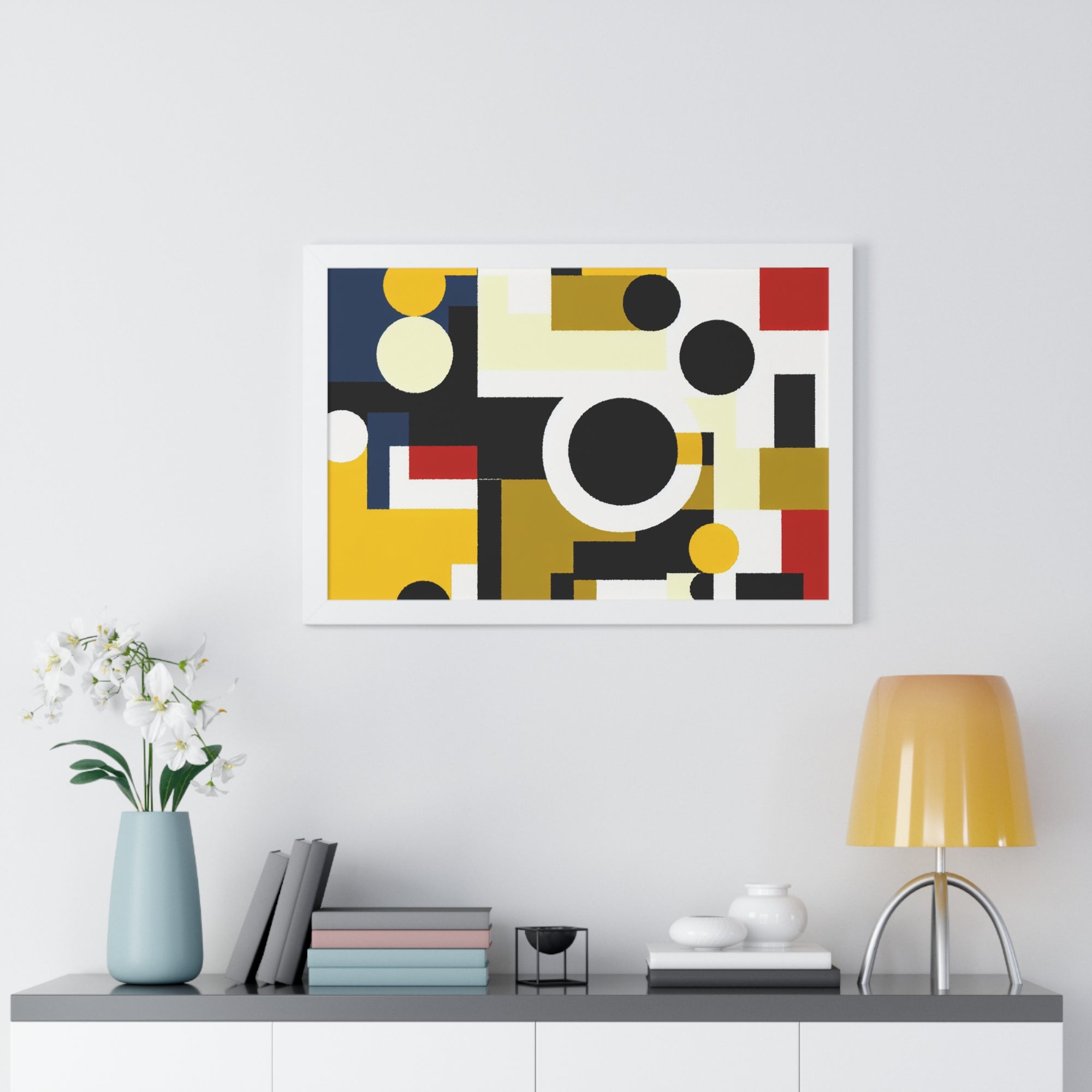 Energized Geometric Harmony | Framed Print