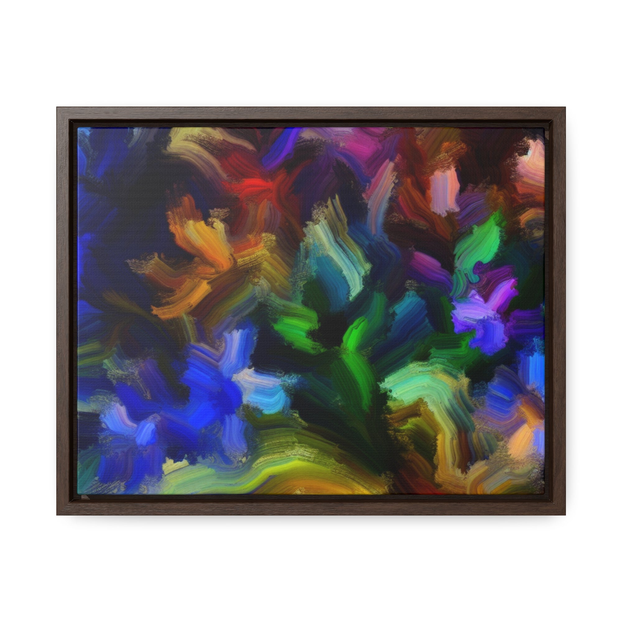 Vibrant Whispers of Flora | Framed Canvas