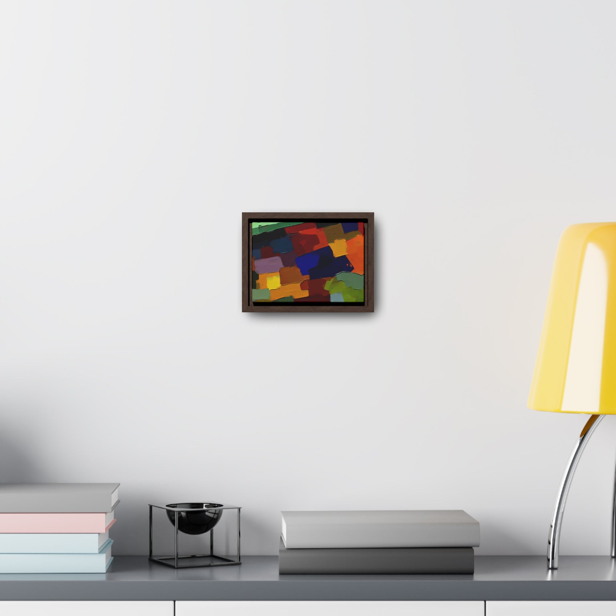 Chromatic Drift and Depth | Framed Canvas