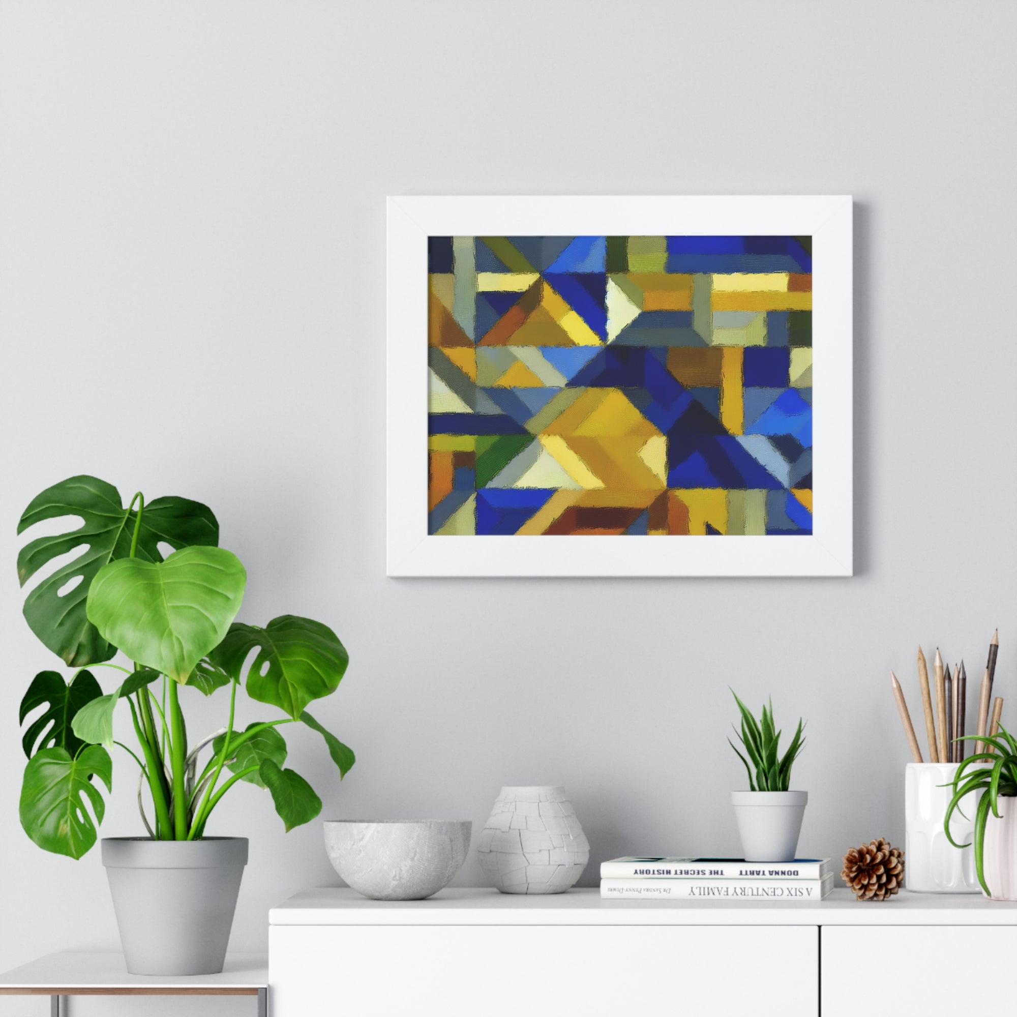 Fractured Vibrance and Motion | Framed Print