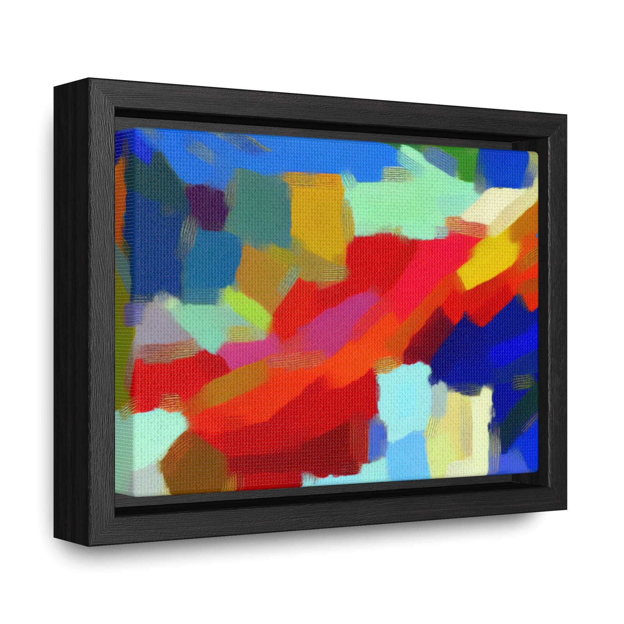 Rhythmic Color Dance | Framed Canvas