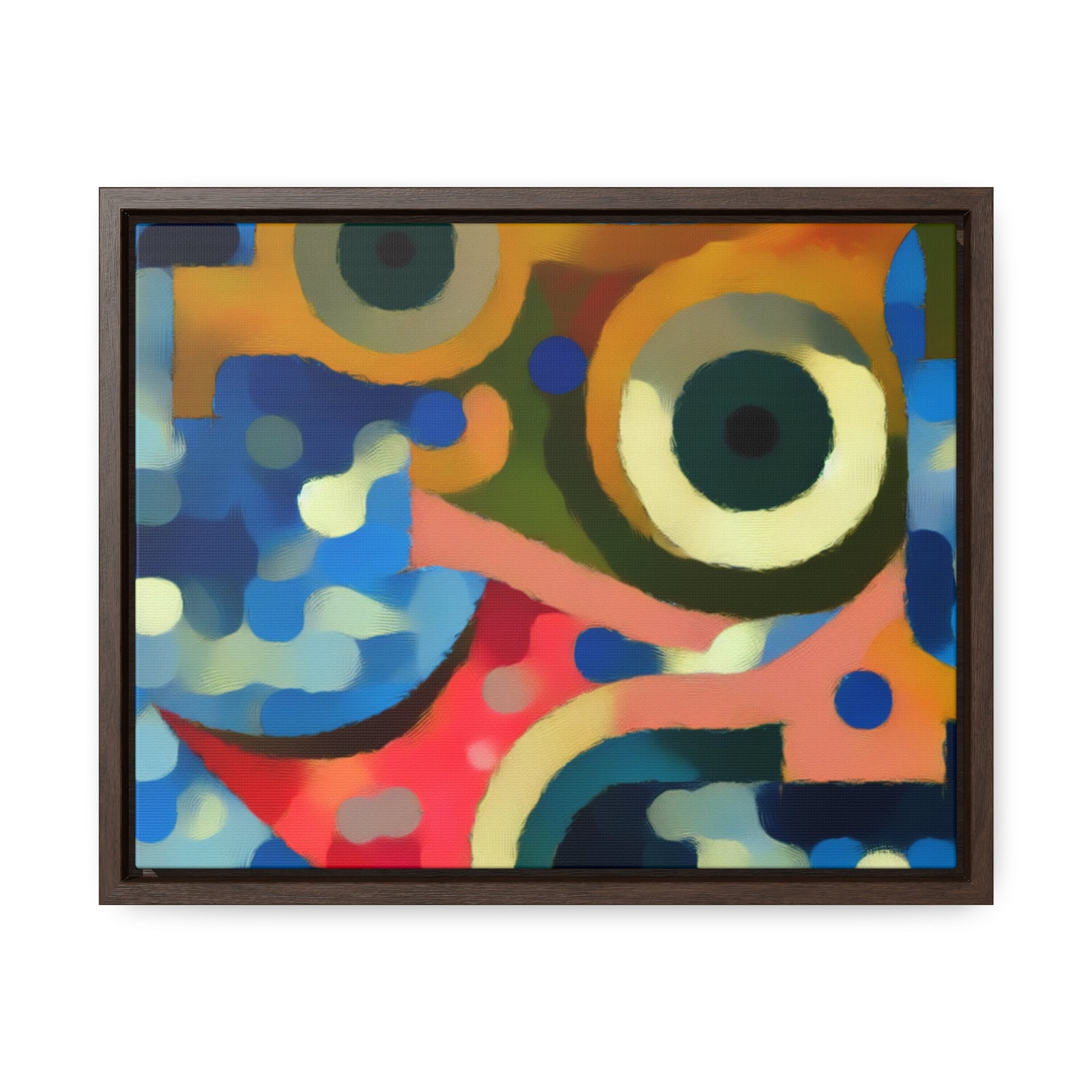 Oceanic Whispers and Kaleidoscope Dreams | Framed Canvas