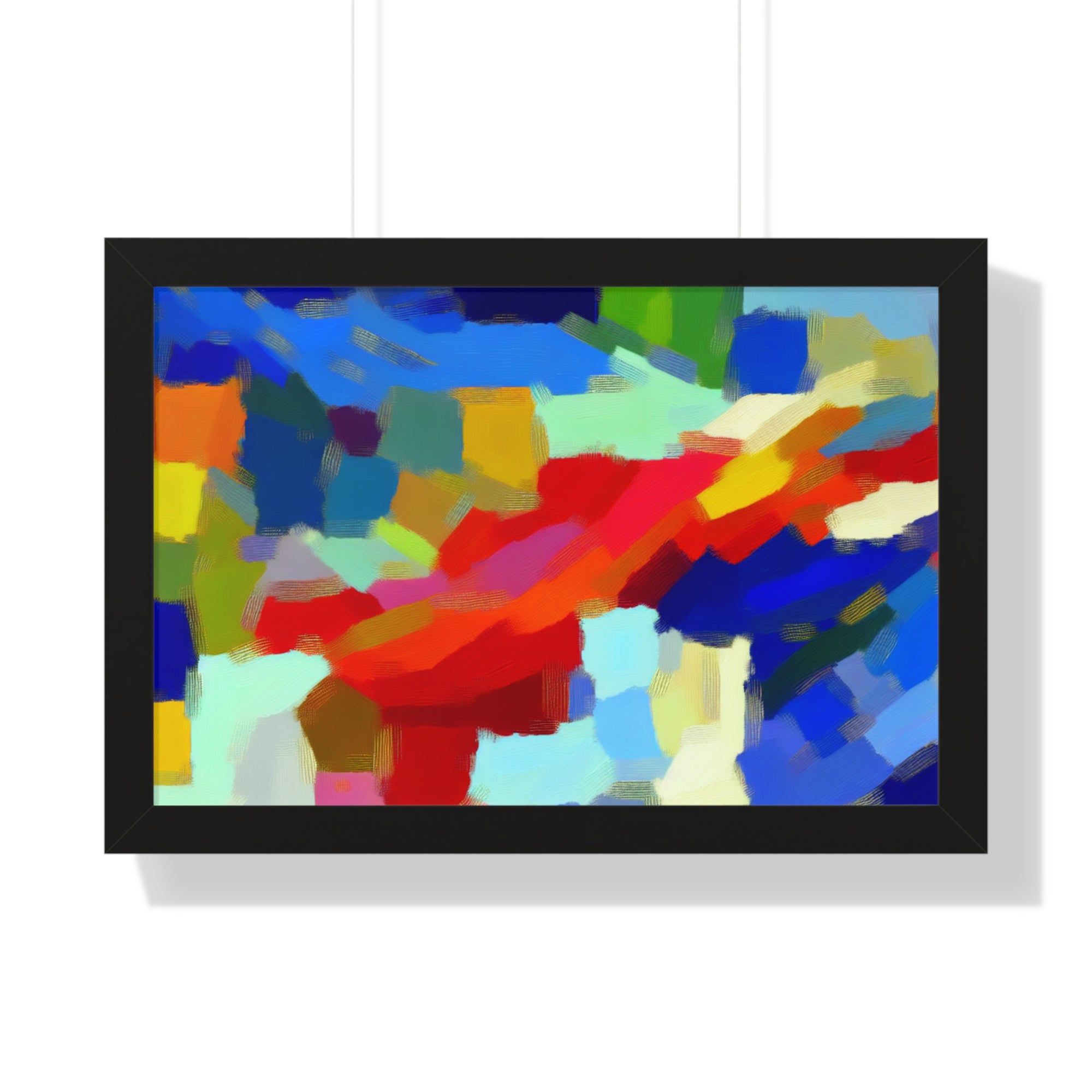 Rhythmic Color Dance | Framed Print