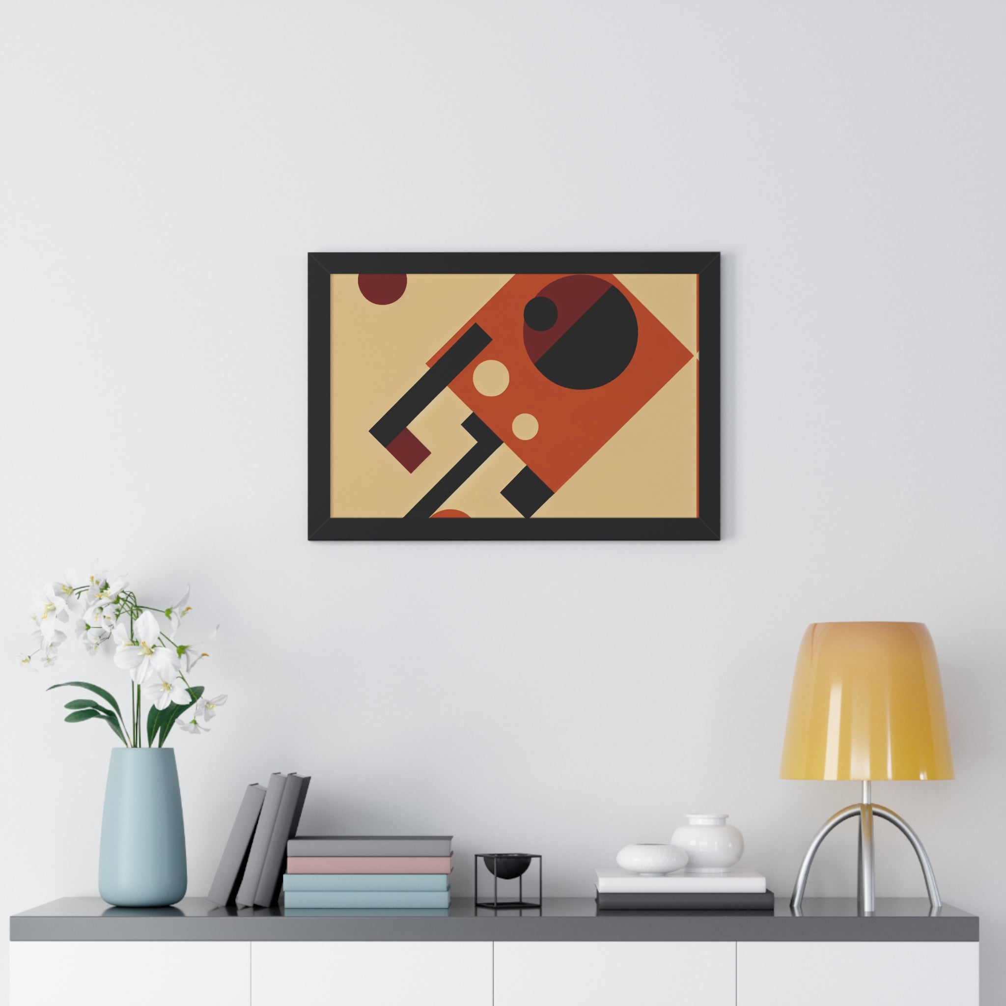 Fiery Harmony of Shapes | Framed Print