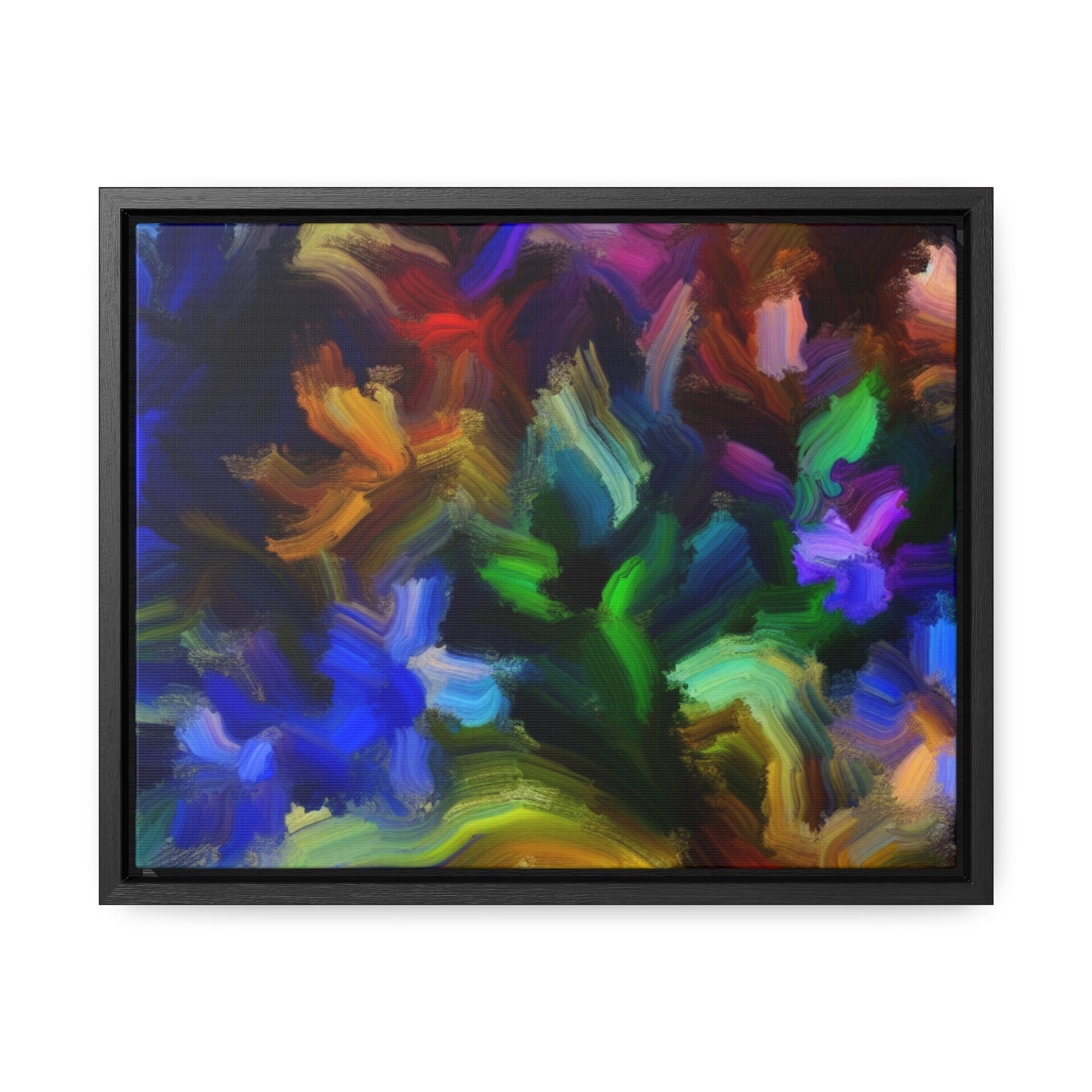 Vibrant Whispers of Flora | Framed Canvas