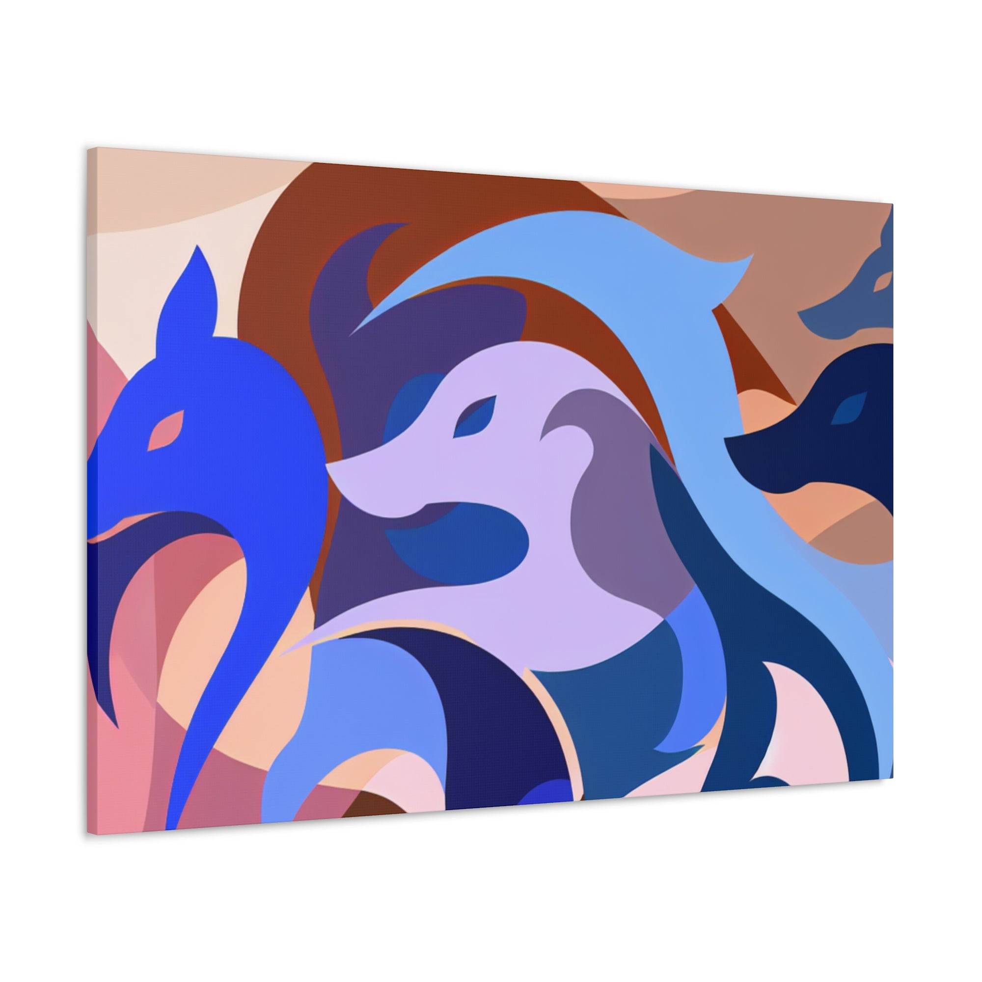 Foxes in Fluidity | Canvas