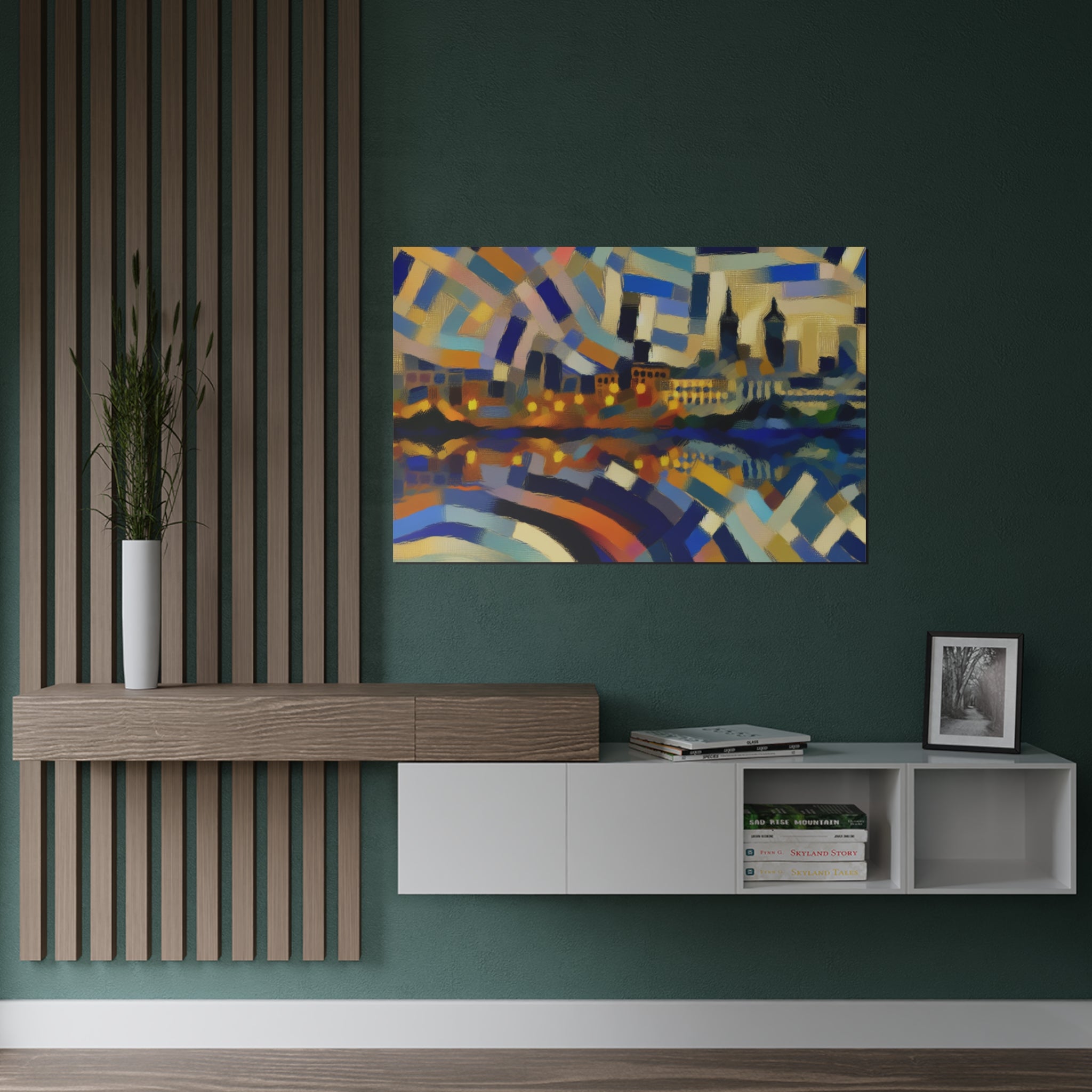 Urban Mirage and Flow | Satin Print