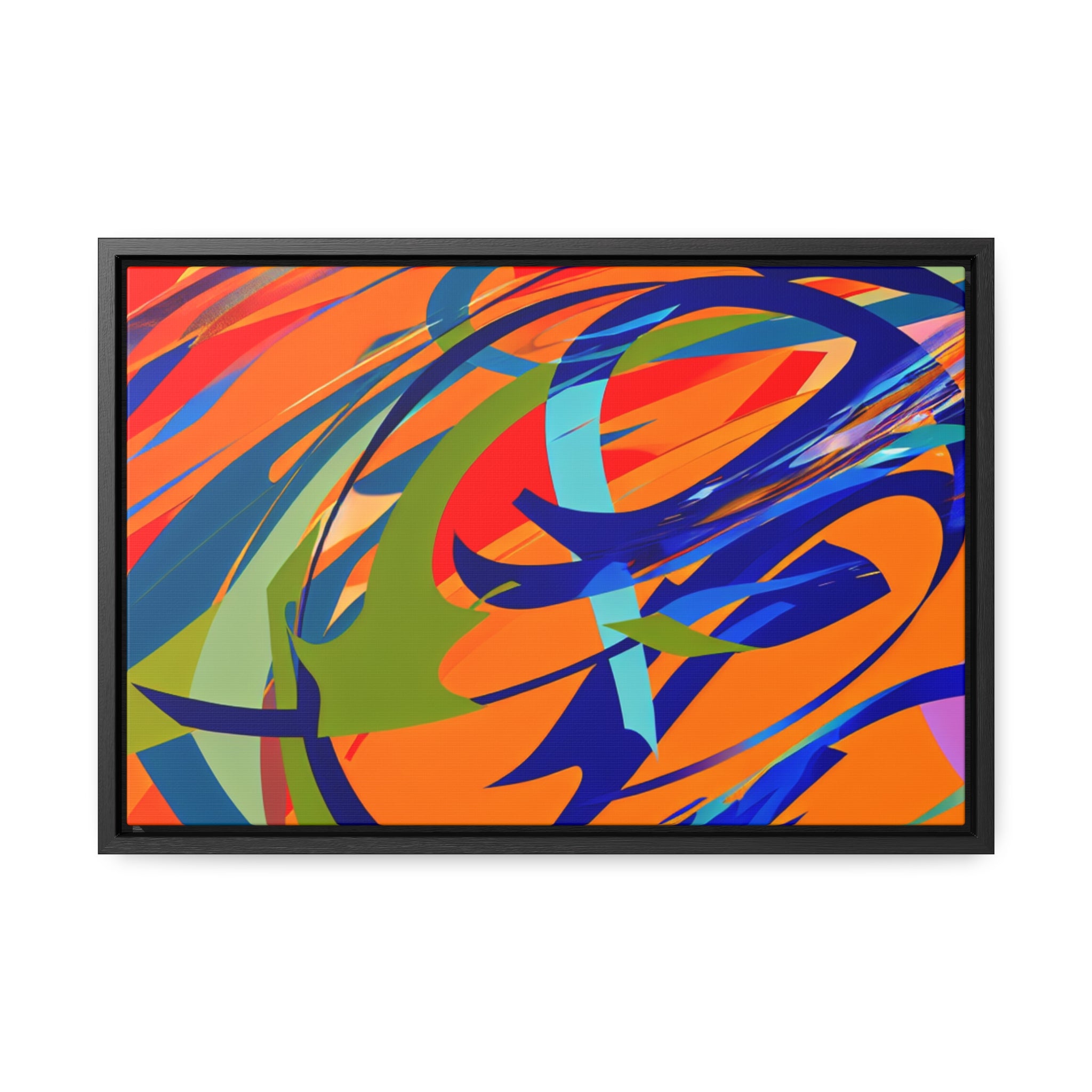 Chromatic Reverie and Motion | Framed Canvas