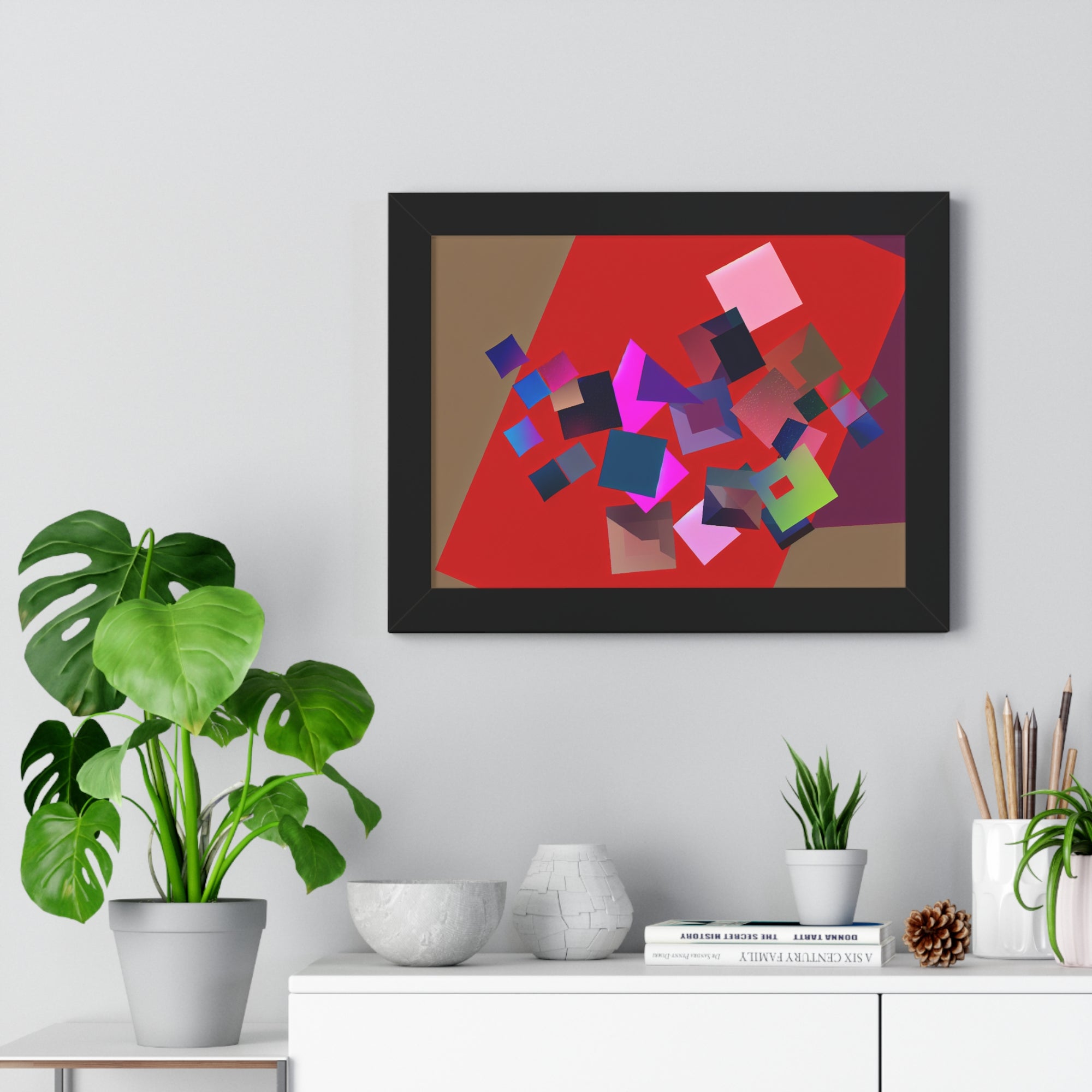 Vibrant Square Serenade | Framed Print