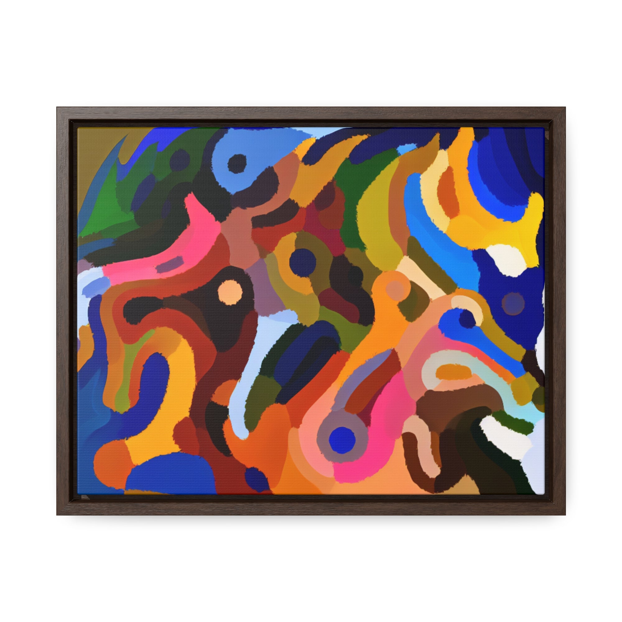 Primal Whispers of Motion | Framed Canvas