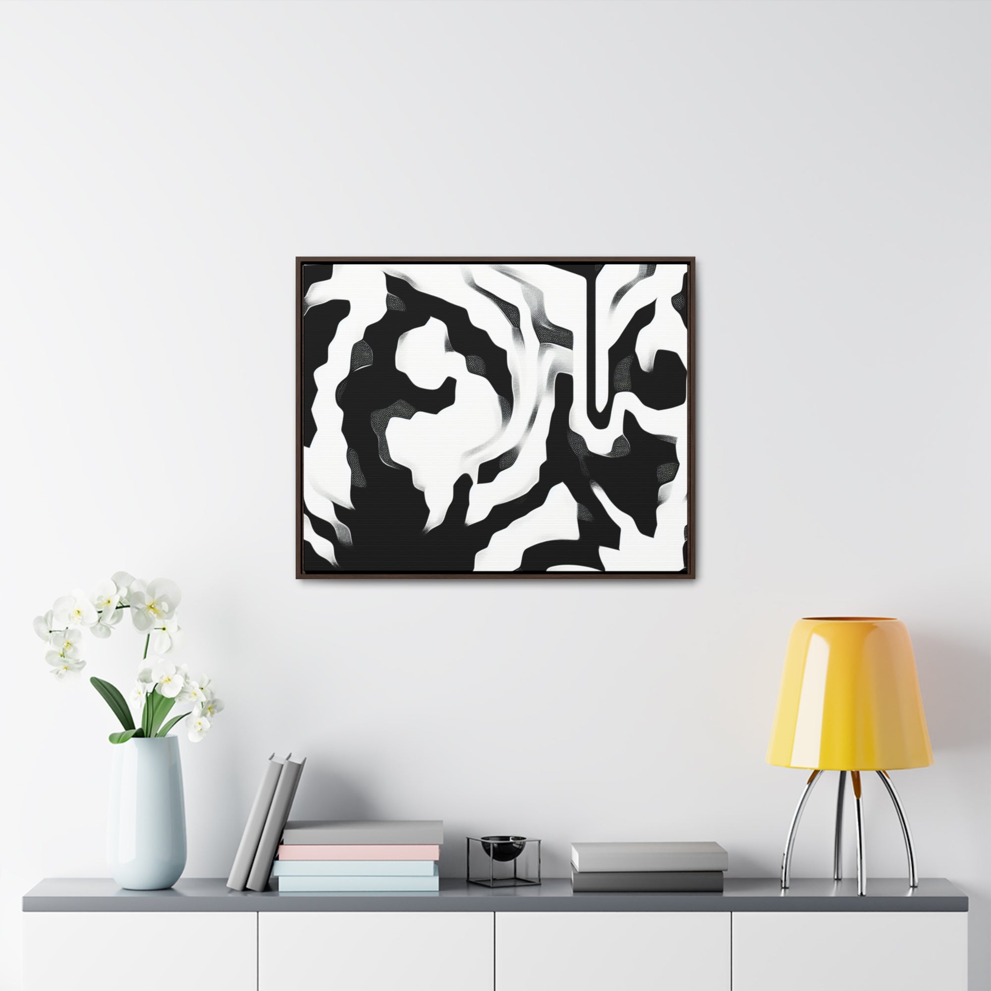 Whispers of Light and Shadow | Framed Canvas