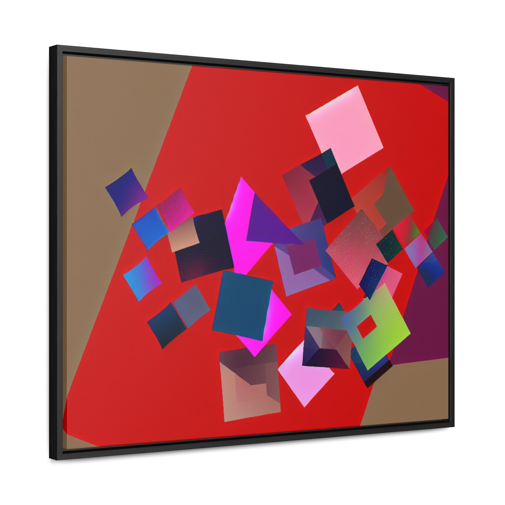 Vibrant Square Serenade | Framed Canvas