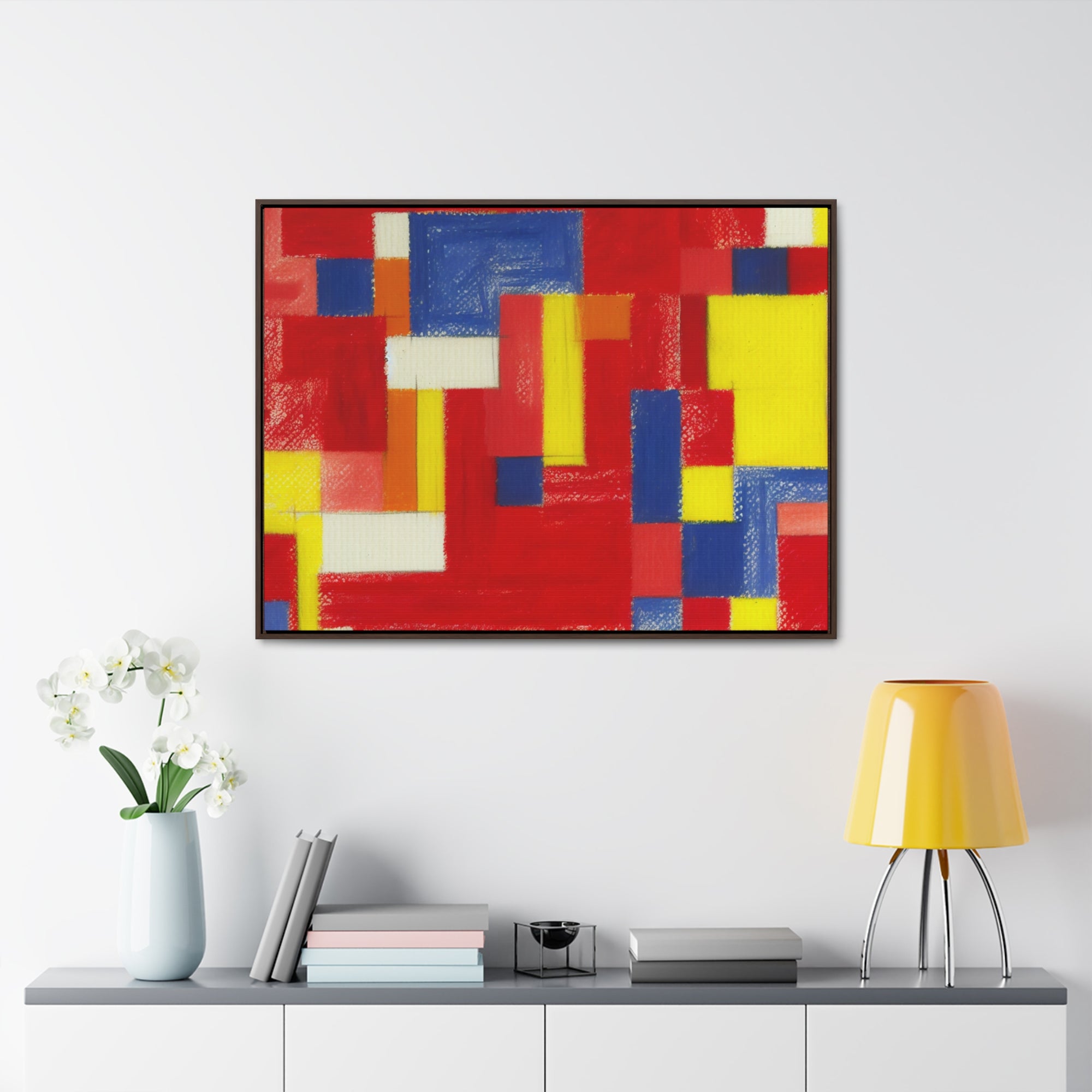 Vibrant Rhythmic Harmony | Framed Canvas