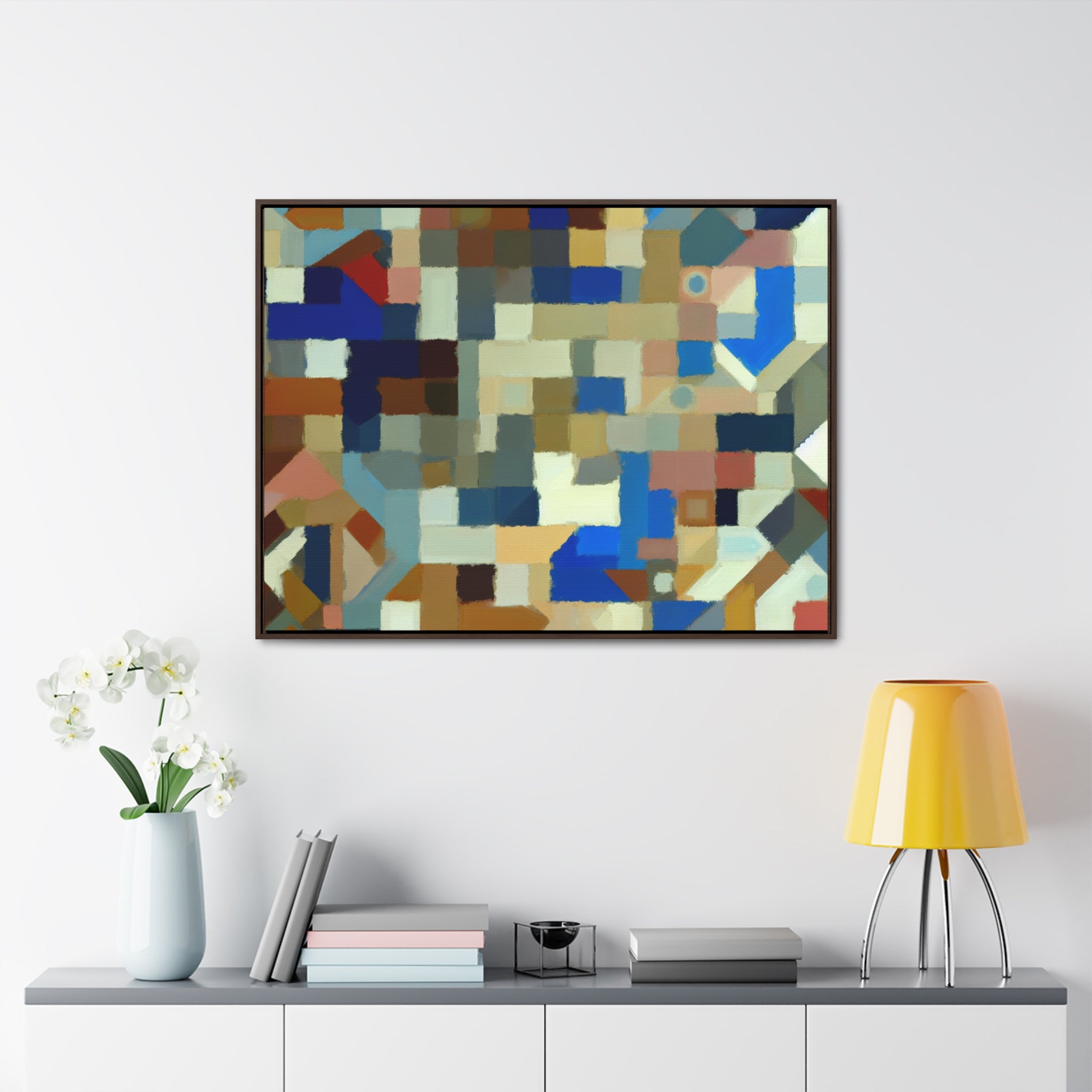 Fractured Symphony of Color | Framed Canvas