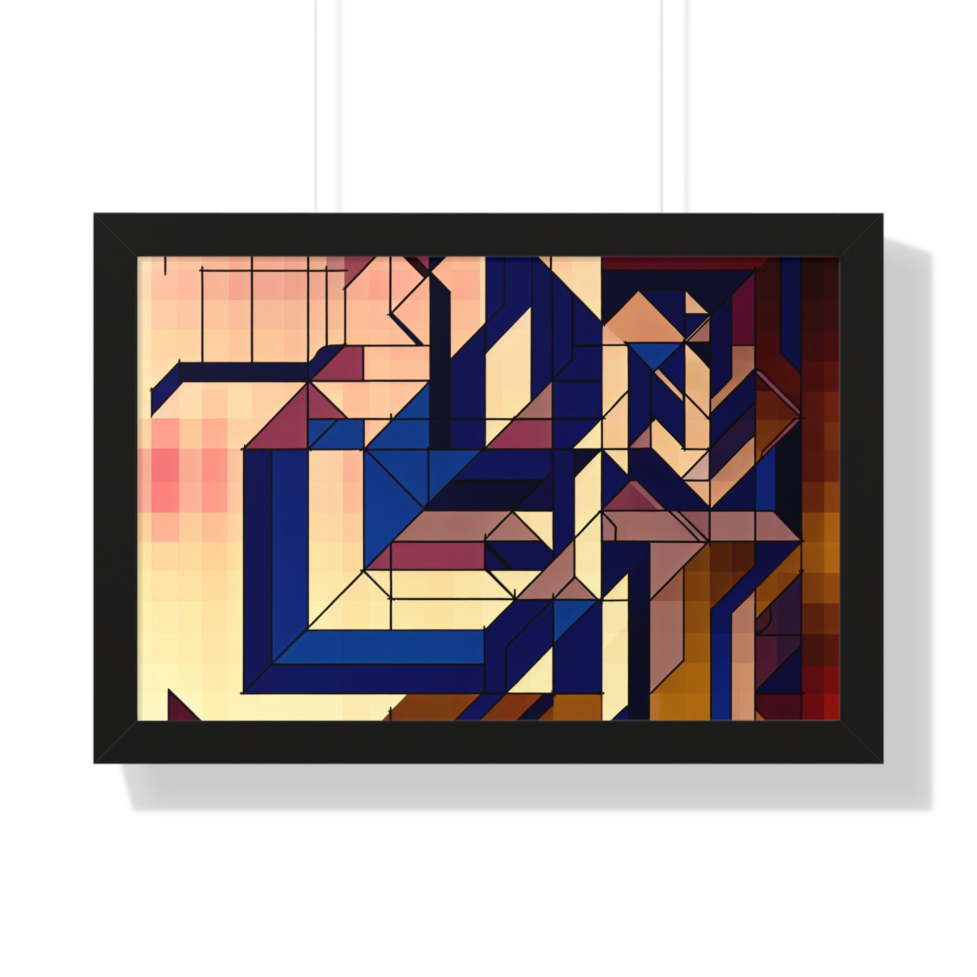 Fluid Geometry and Harmony | Framed Print