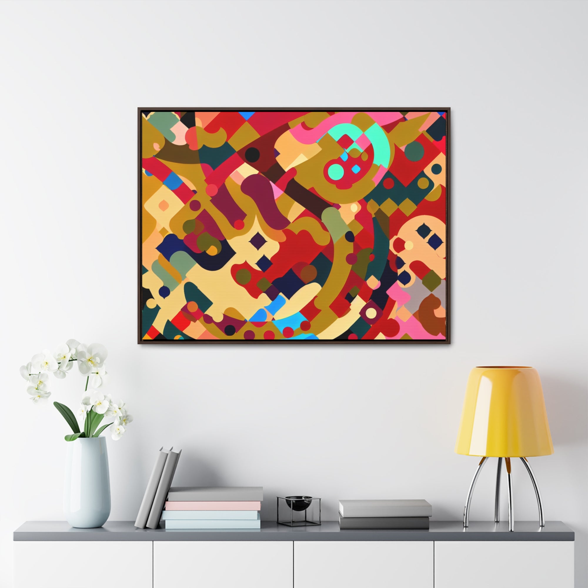 Whispers of Color and Form | Framed Canvas