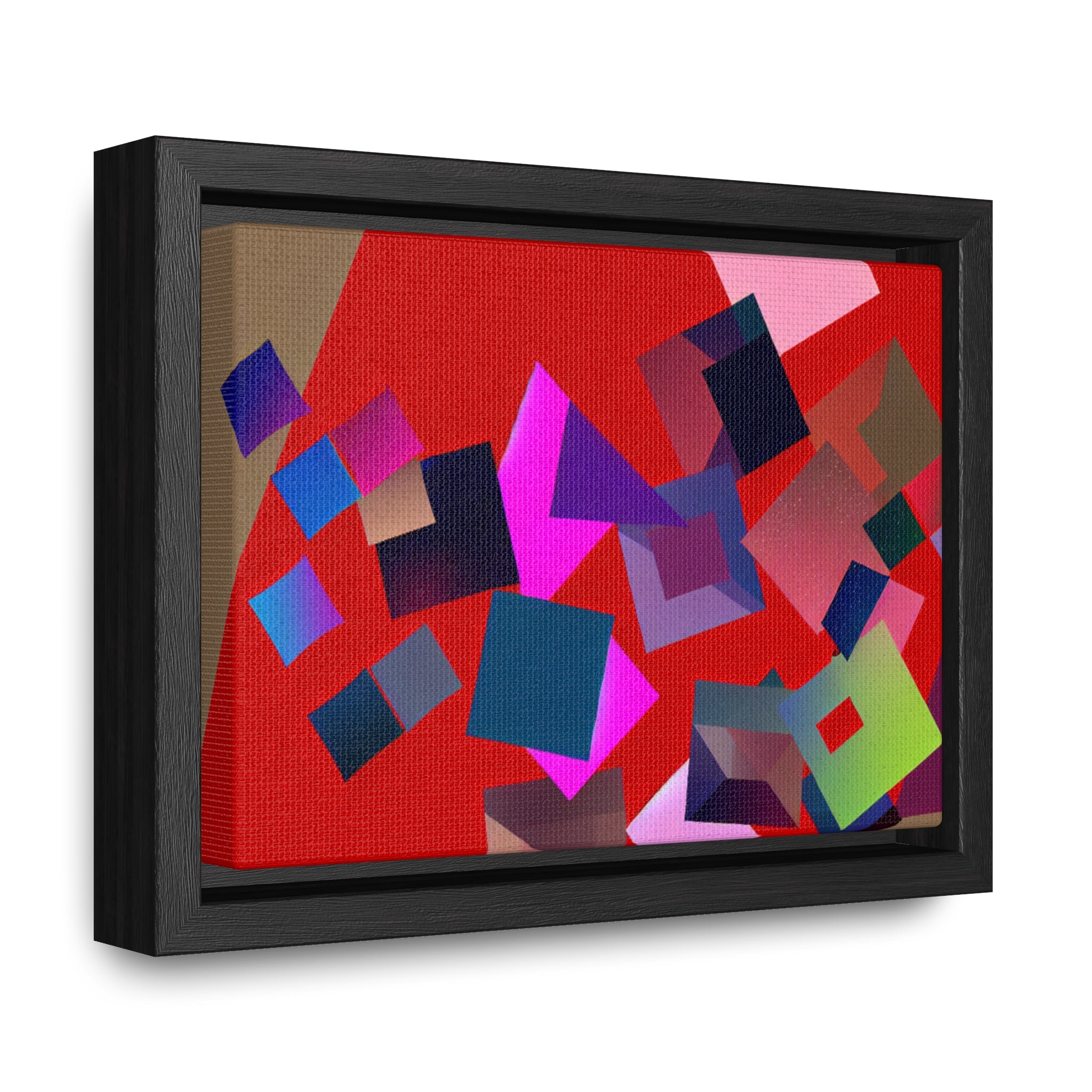 Vibrant Square Serenade | Framed Canvas