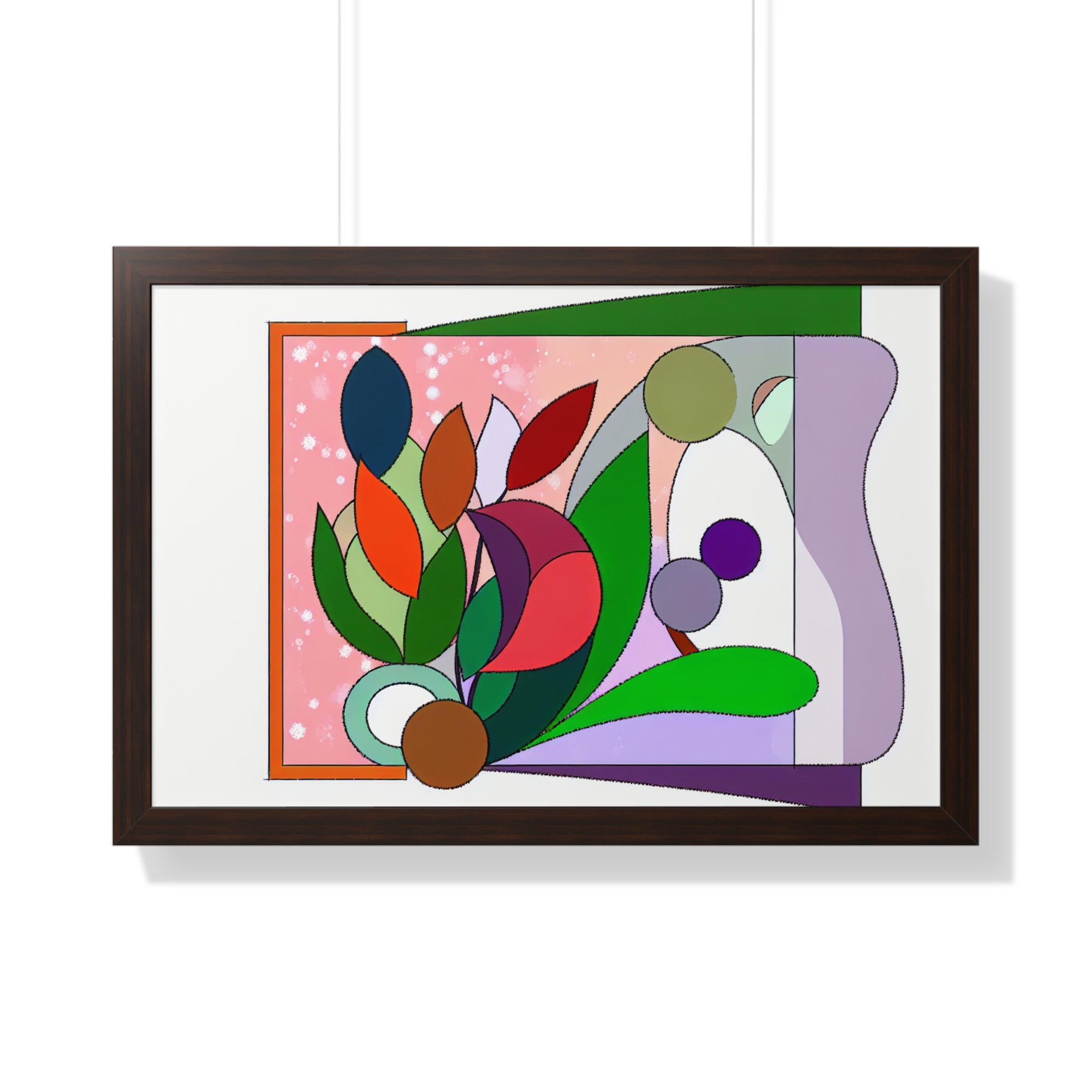 Verdant Whispers and Blooms | Framed Print