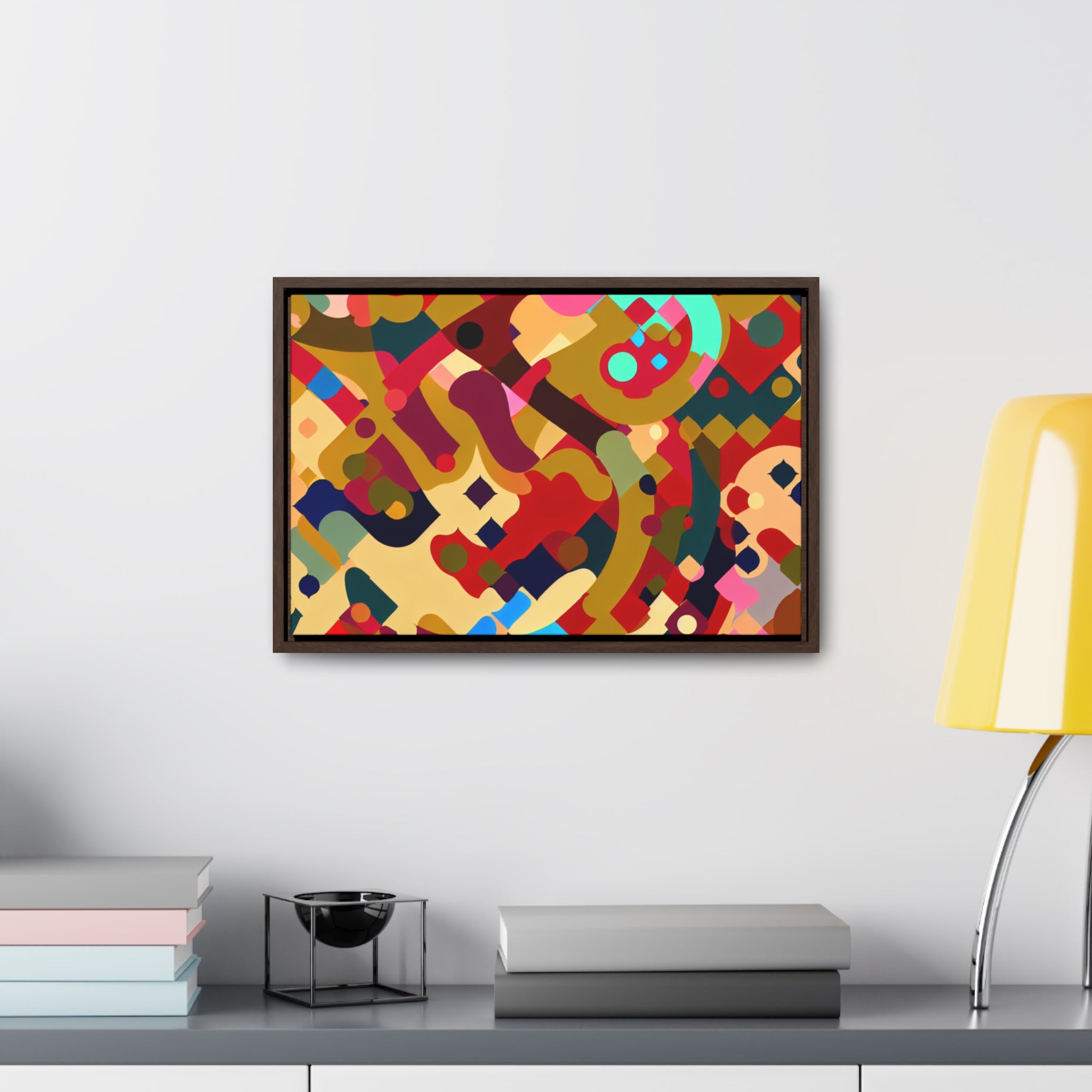 Whispers of Color and Form | Framed Canvas