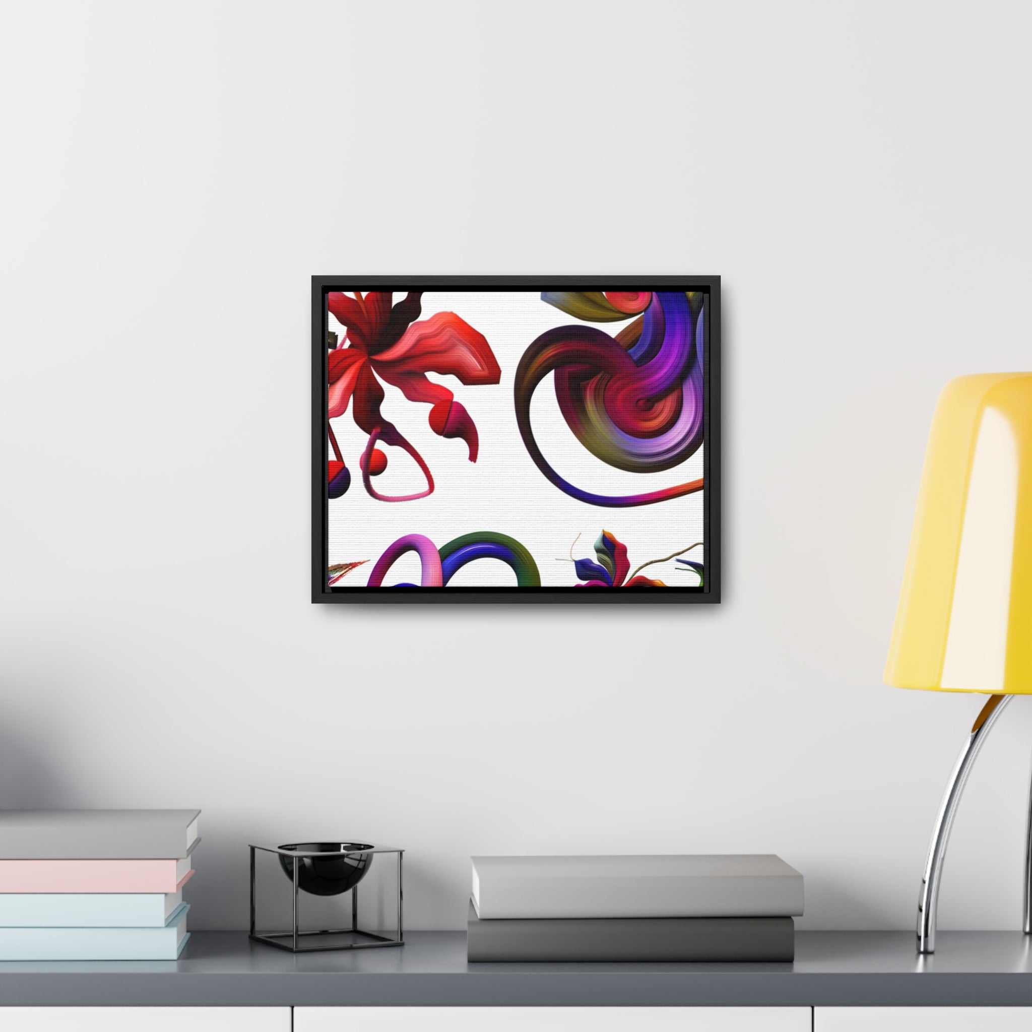 Botanical Whirl and Bloom | Framed Canvas