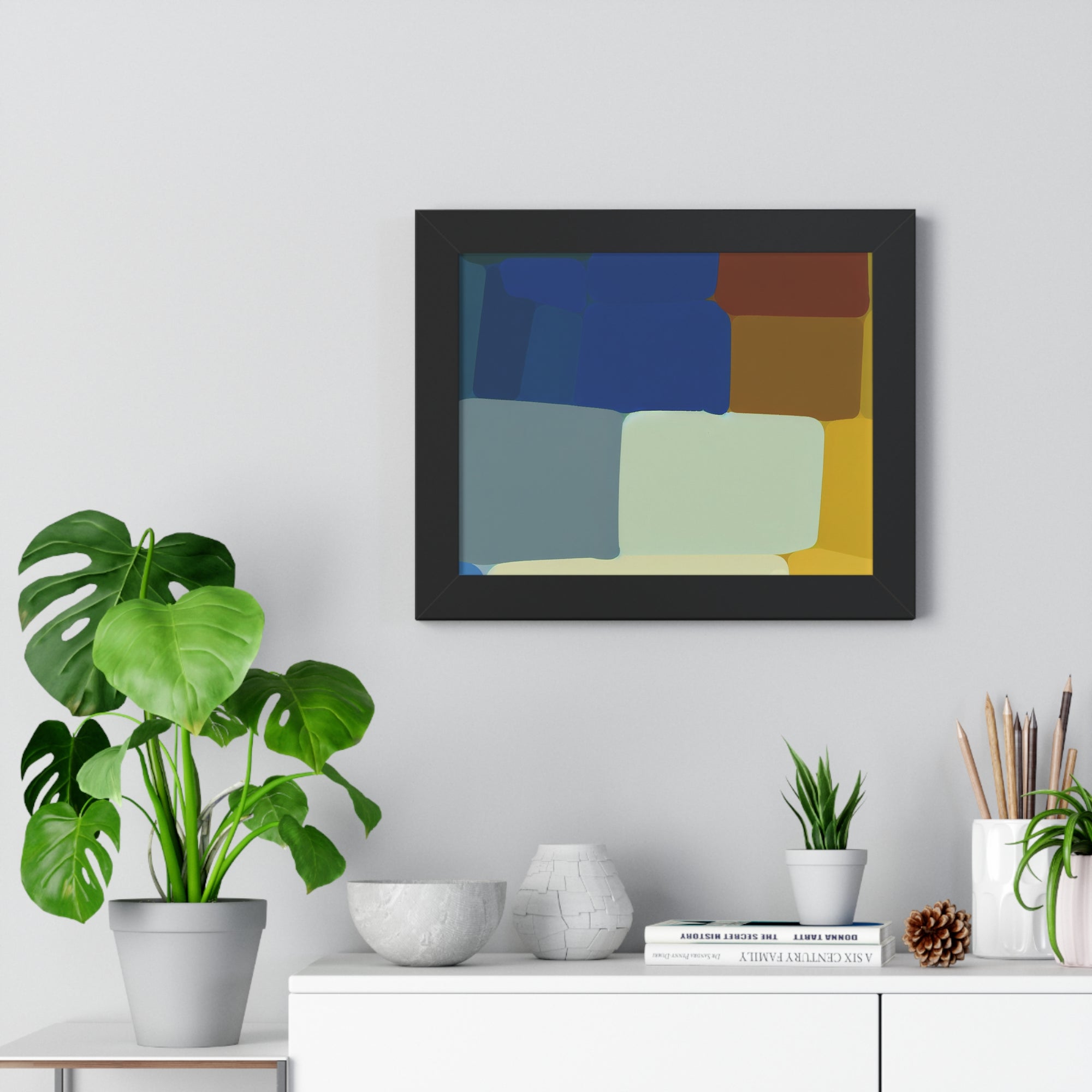 Fluid Harmony and Depth | Framed Print