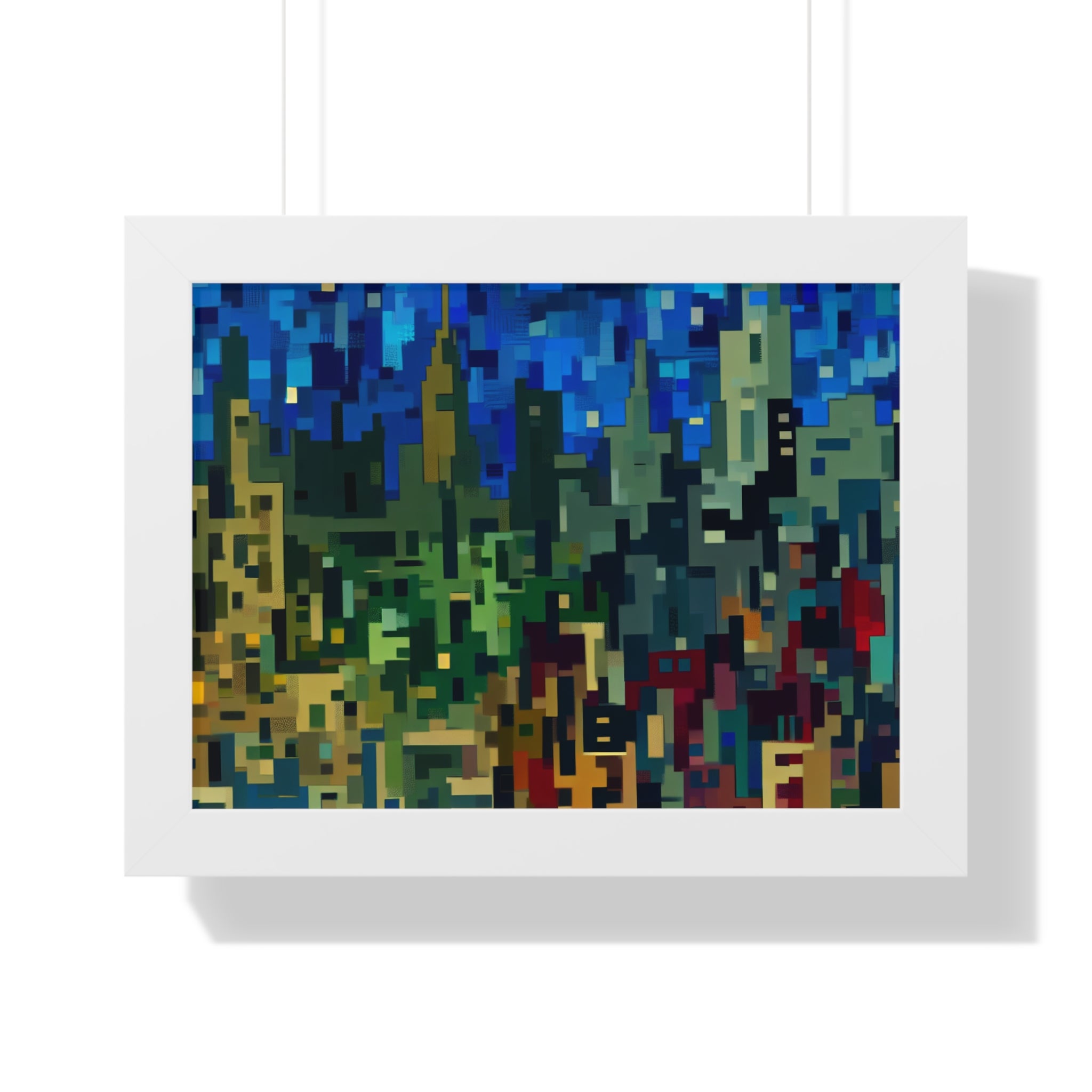 Metalline Urban Reverie | Framed Print