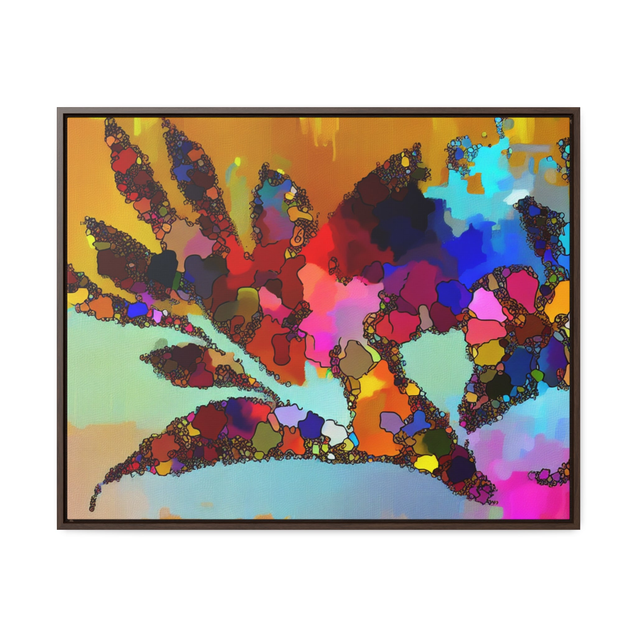 Botanical Rhythm and Flow | Framed Canvas