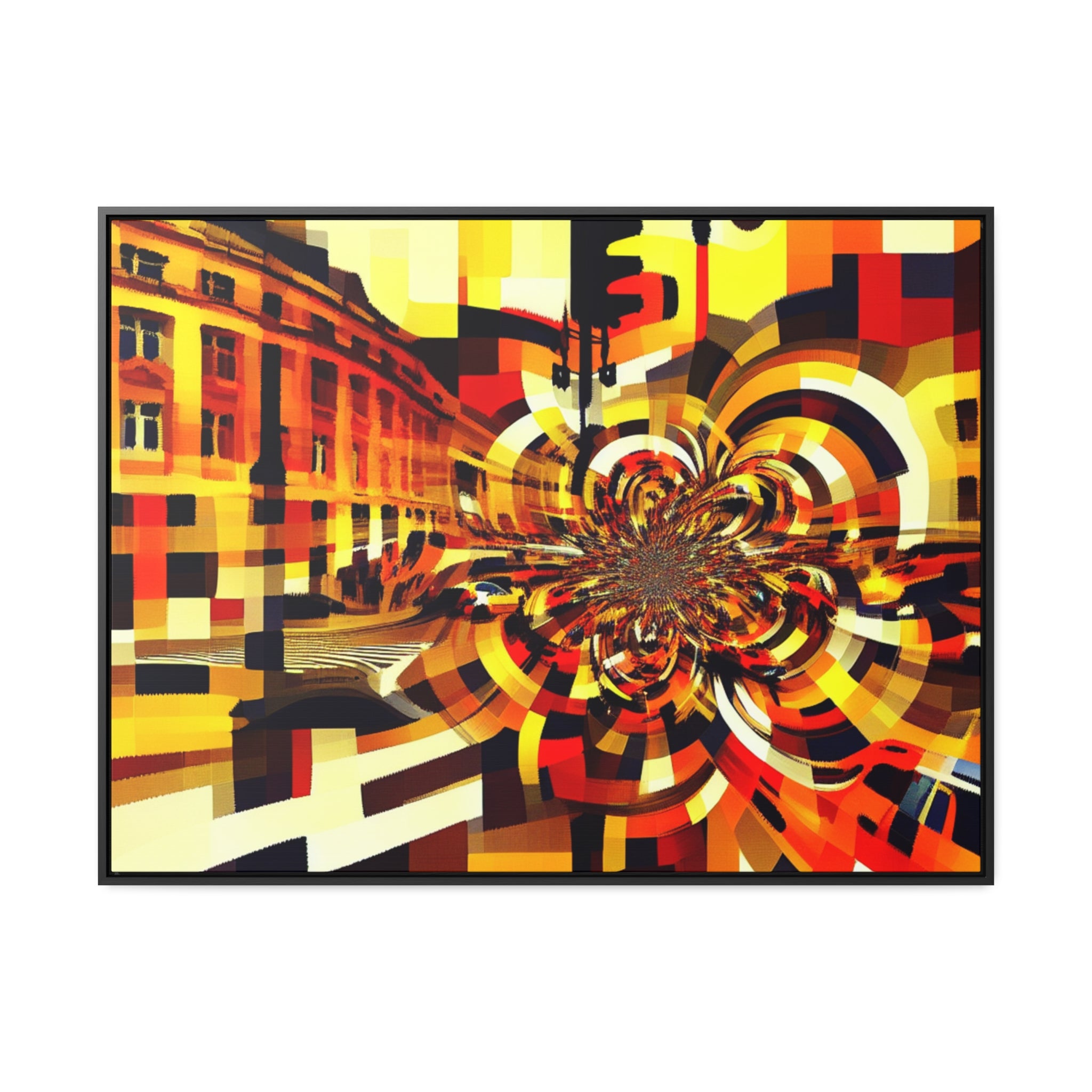 Urban Rhythm and Pulse | Framed Canvas