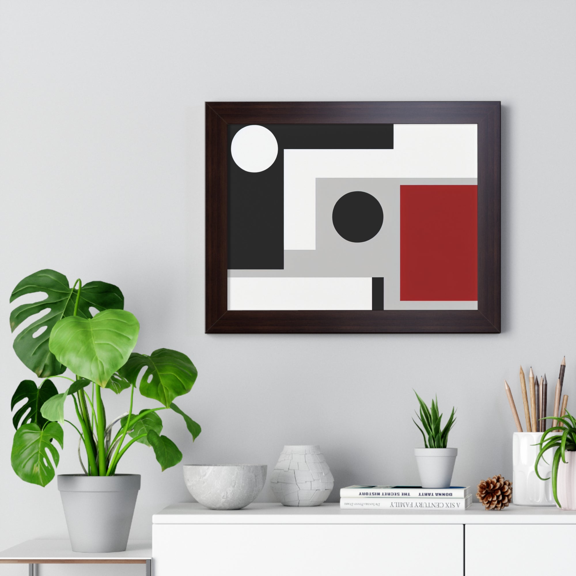 Geometric Reverie and Contrast | Framed Print