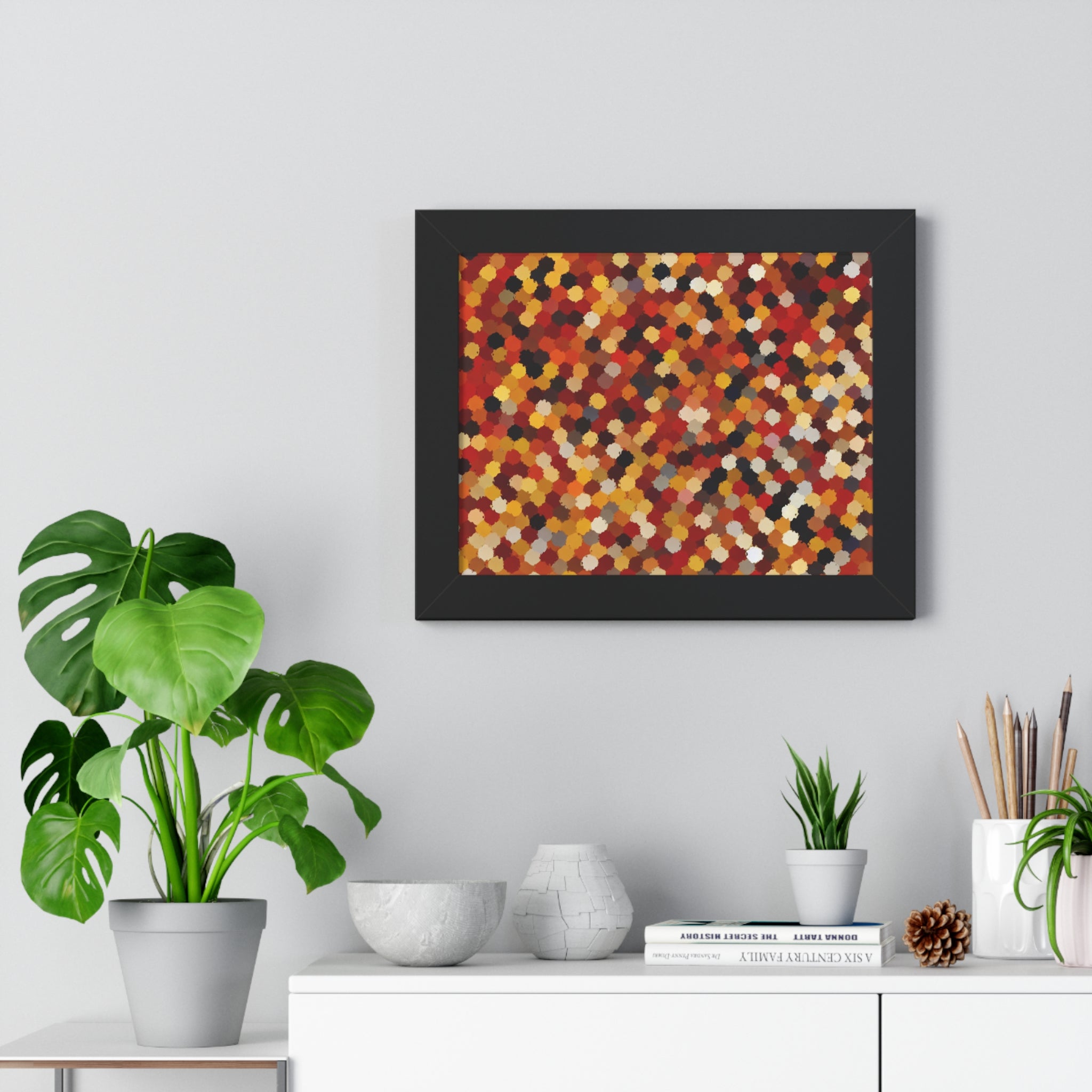 Radiant Dance of Circles | Framed Print