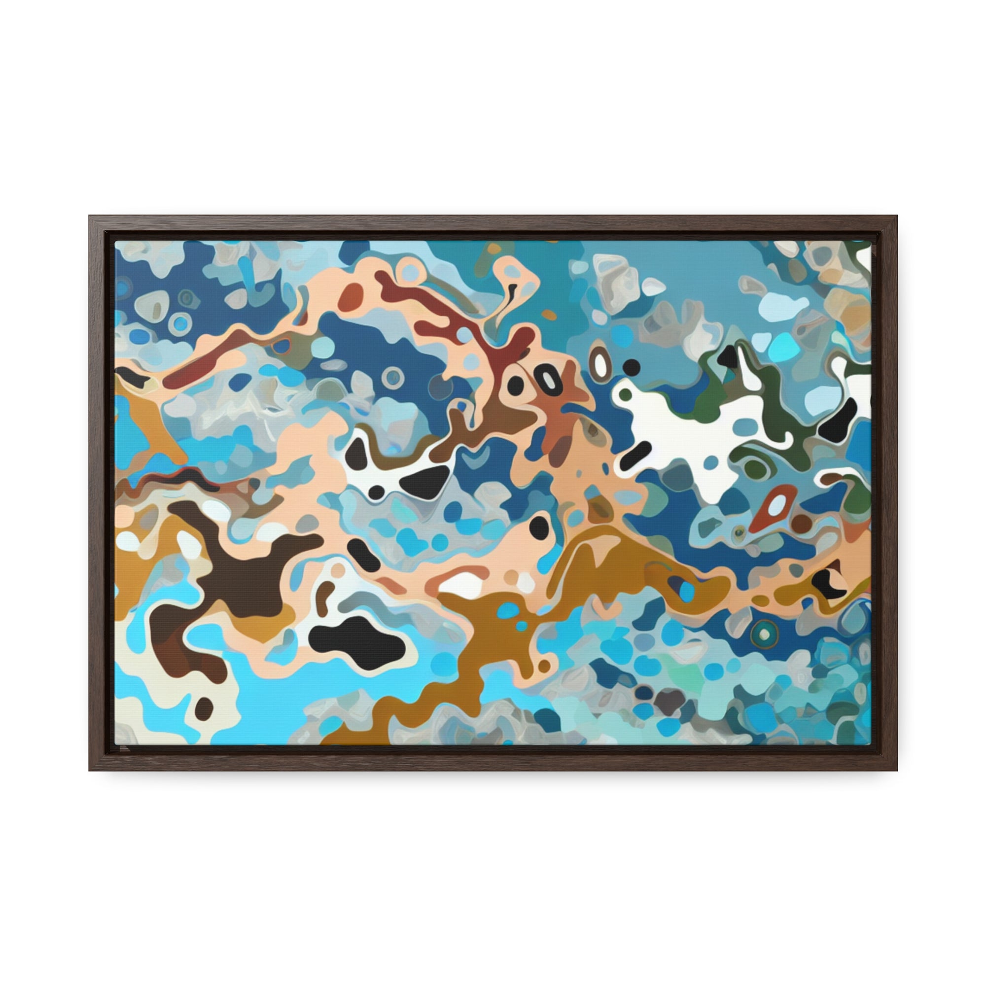 Tidal Whispers and Sands | Framed Canvas