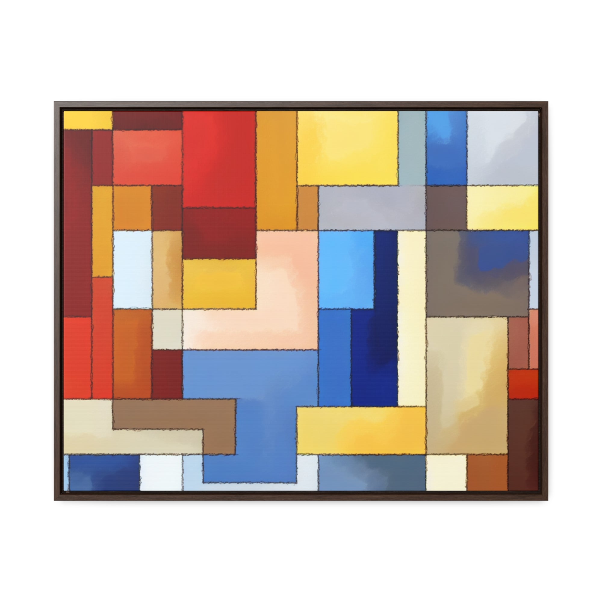 Fragmented Resonance | Framed Canvas