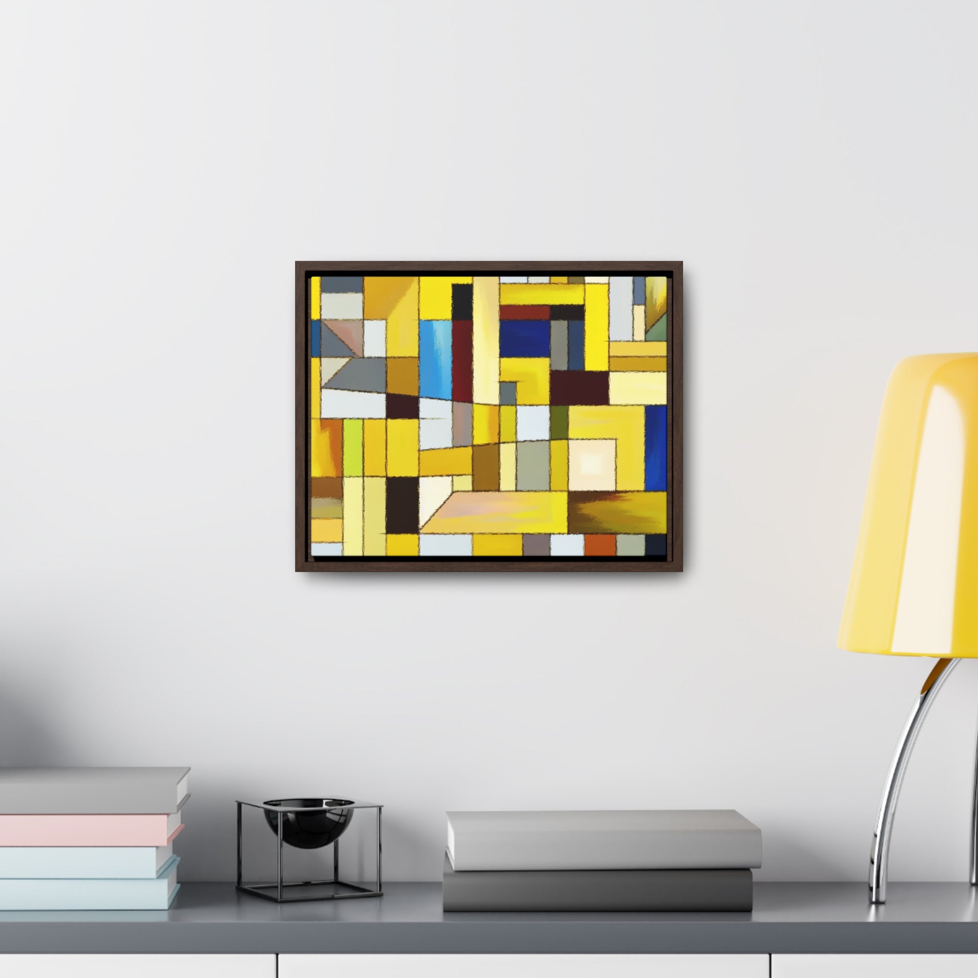 Chromatic Fragments and Light | Framed Canvas