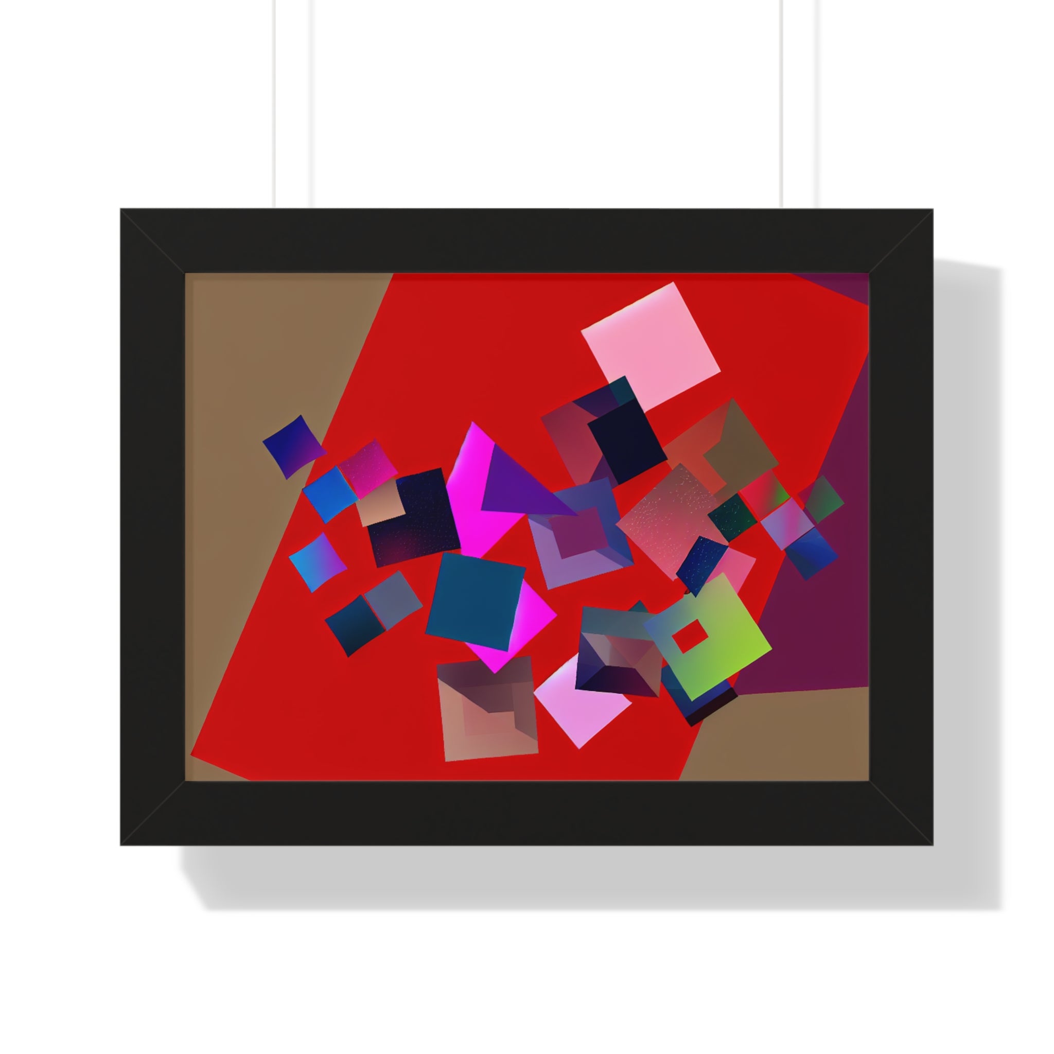 Vibrant Square Serenade | Framed Print