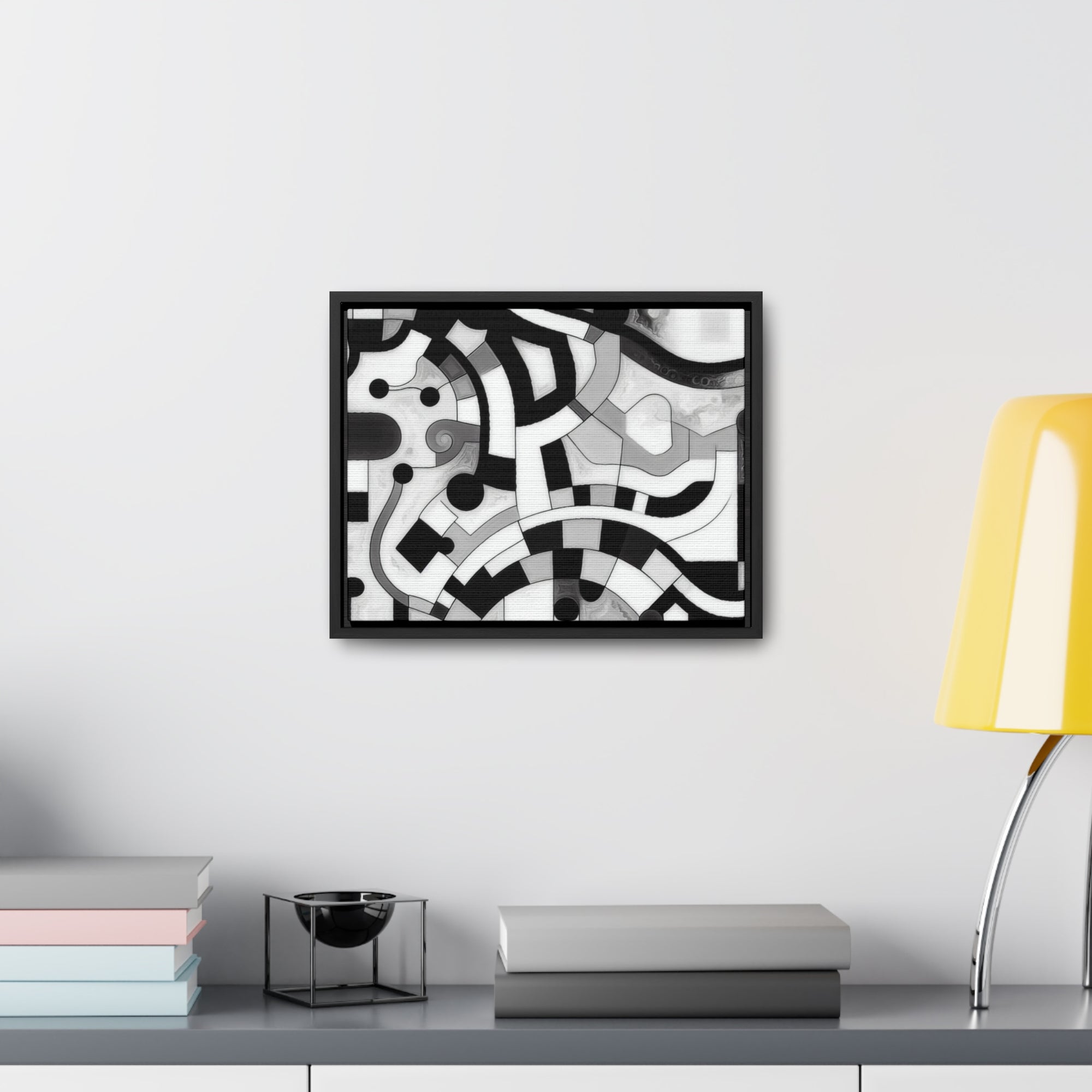 Rhythm of Shadows | Framed Canvas