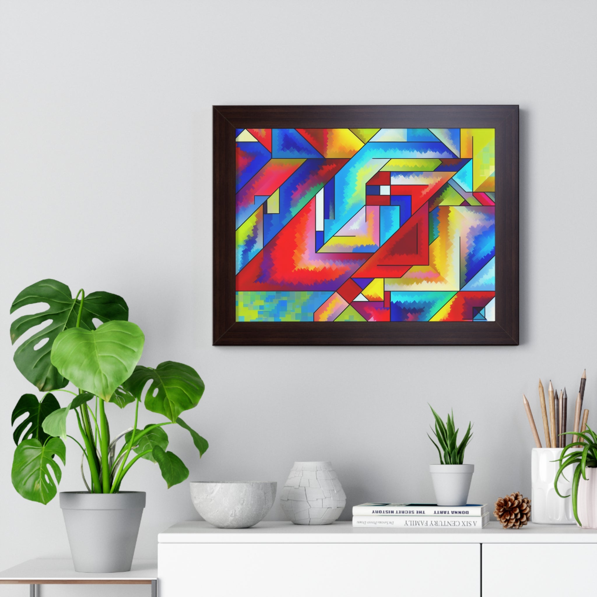 Energetic Harmony in Shapes | Framed Print