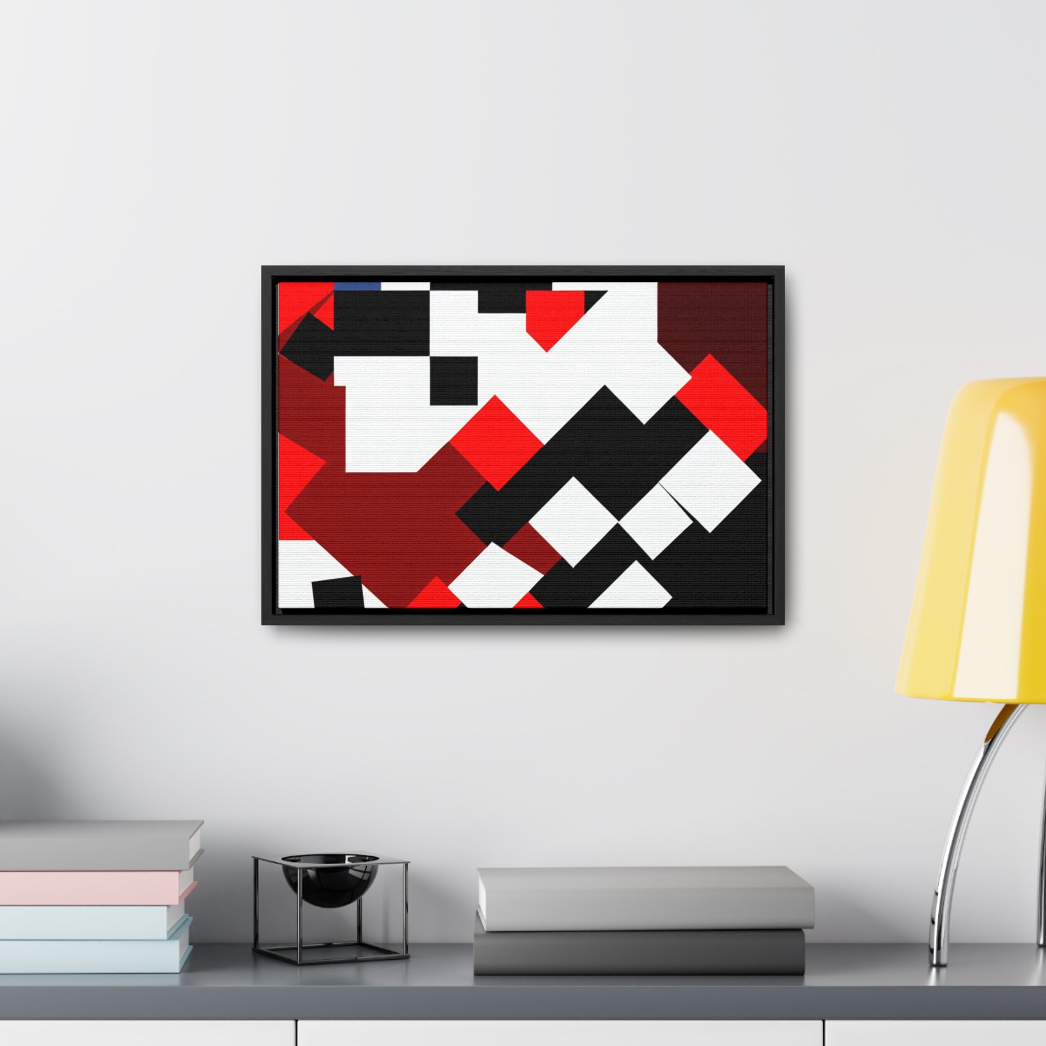 Eclipsed Geometry and Emotion | Framed Canvas